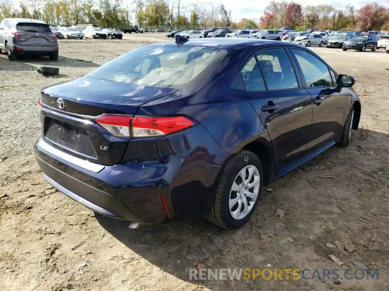 4 Photograph of a damaged car JTDEPRAE3LJ057405 TOYOTA COROLLA 2020