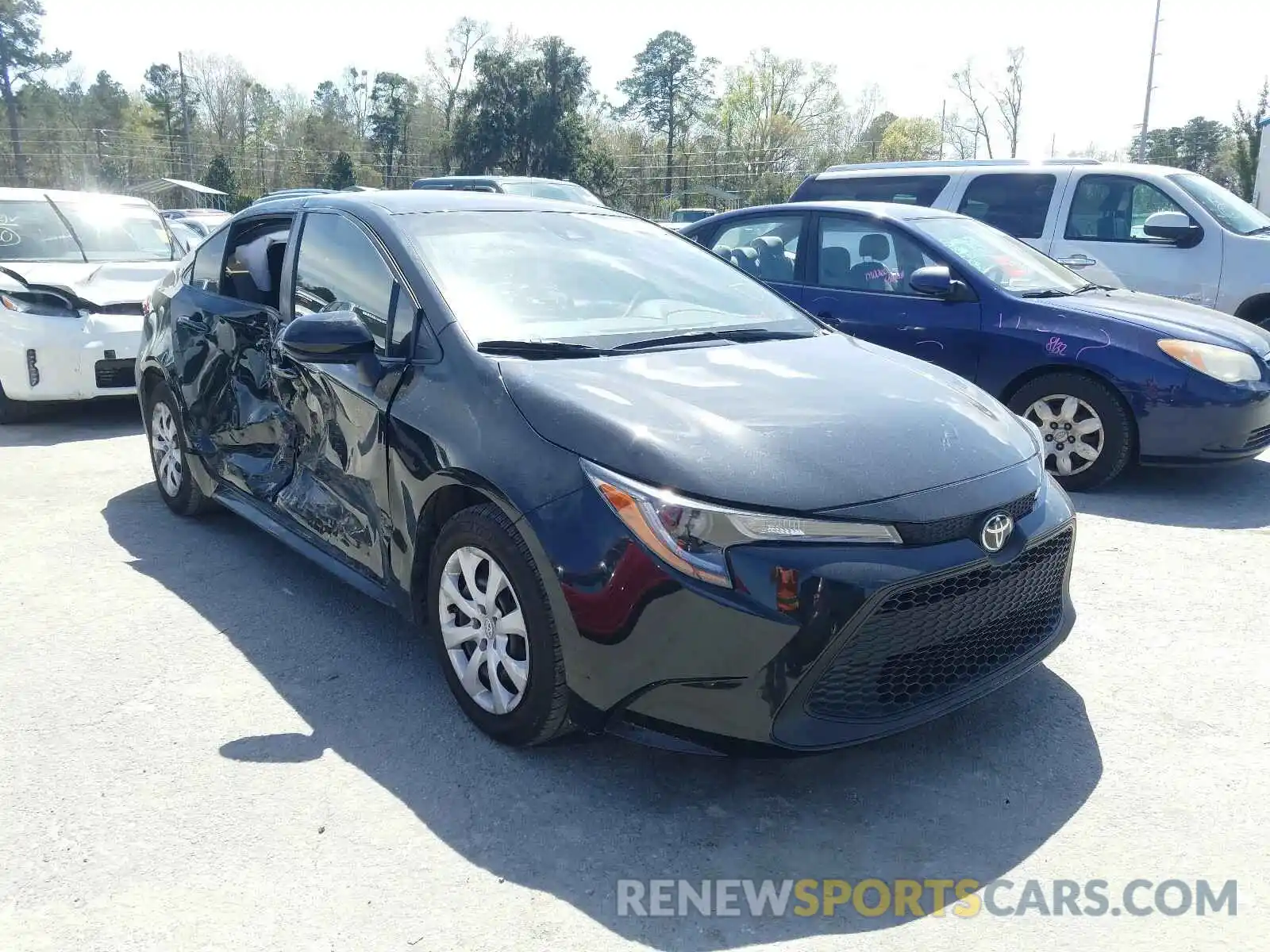 1 Photograph of a damaged car JTDEPRAE3LJ057565 TOYOTA COROLLA 2020