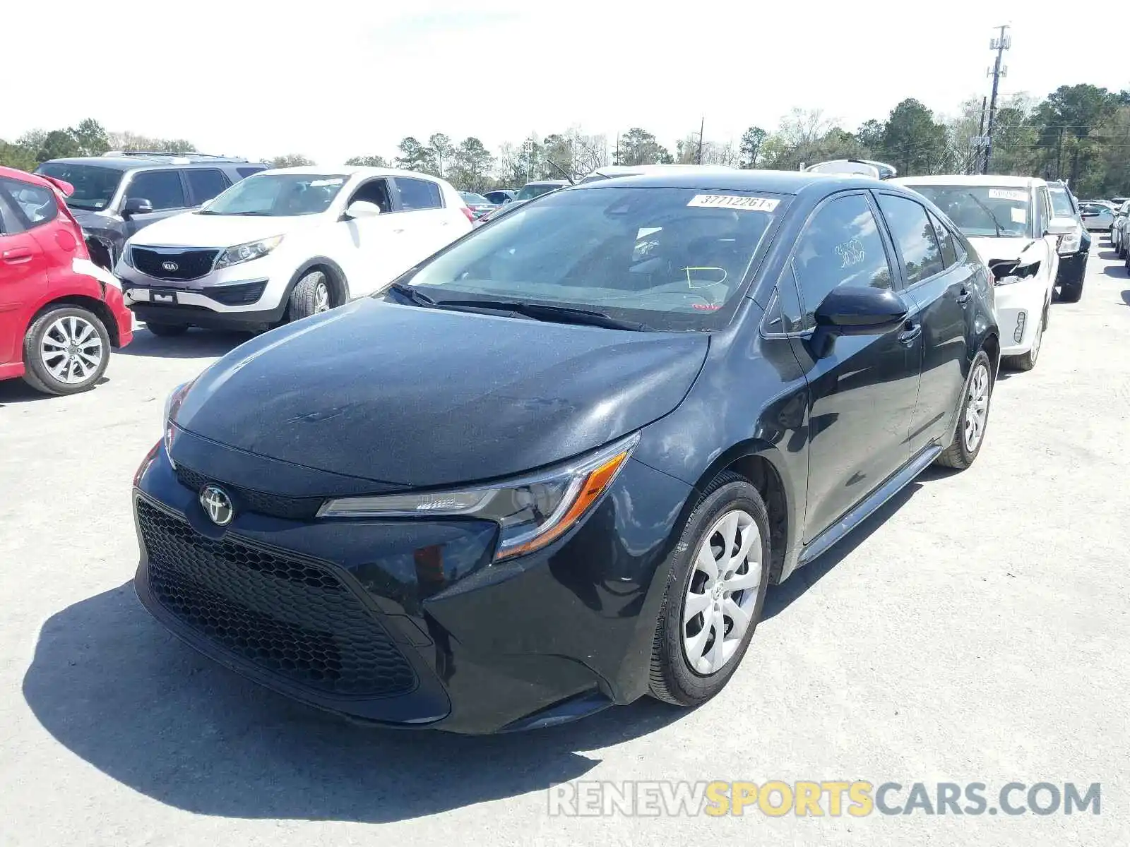 2 Photograph of a damaged car JTDEPRAE3LJ057565 TOYOTA COROLLA 2020