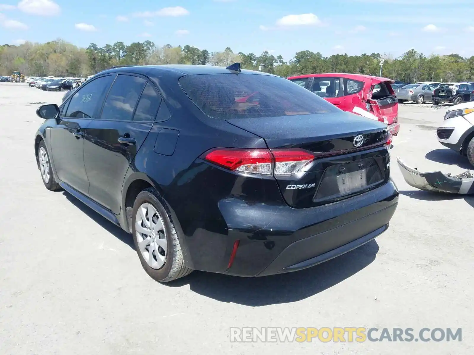 3 Photograph of a damaged car JTDEPRAE3LJ057565 TOYOTA COROLLA 2020