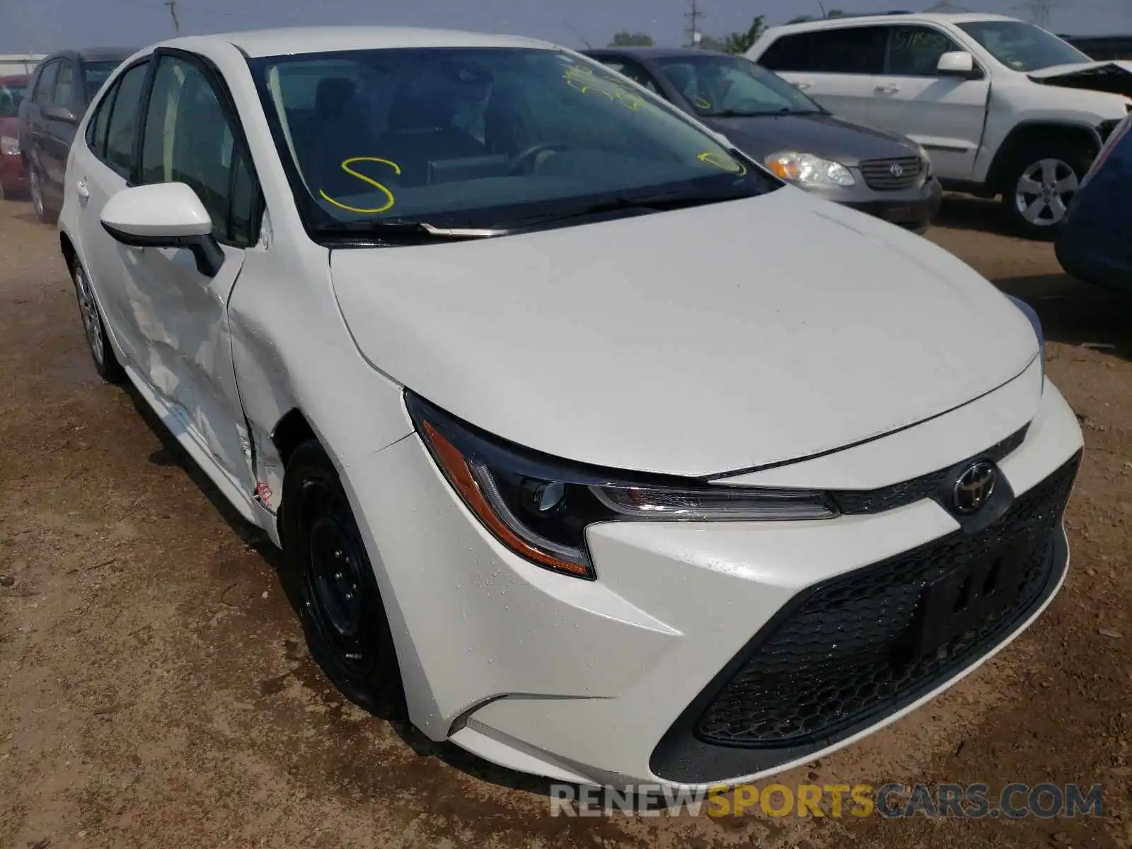 1 Photograph of a damaged car JTDEPRAE3LJ057811 TOYOTA COROLLA 2020