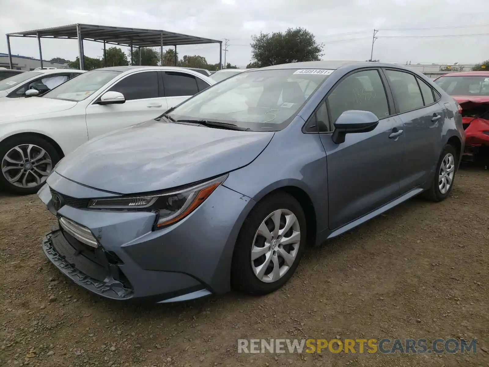 2 Photograph of a damaged car JTDEPRAE3LJ057873 TOYOTA COROLLA 2020