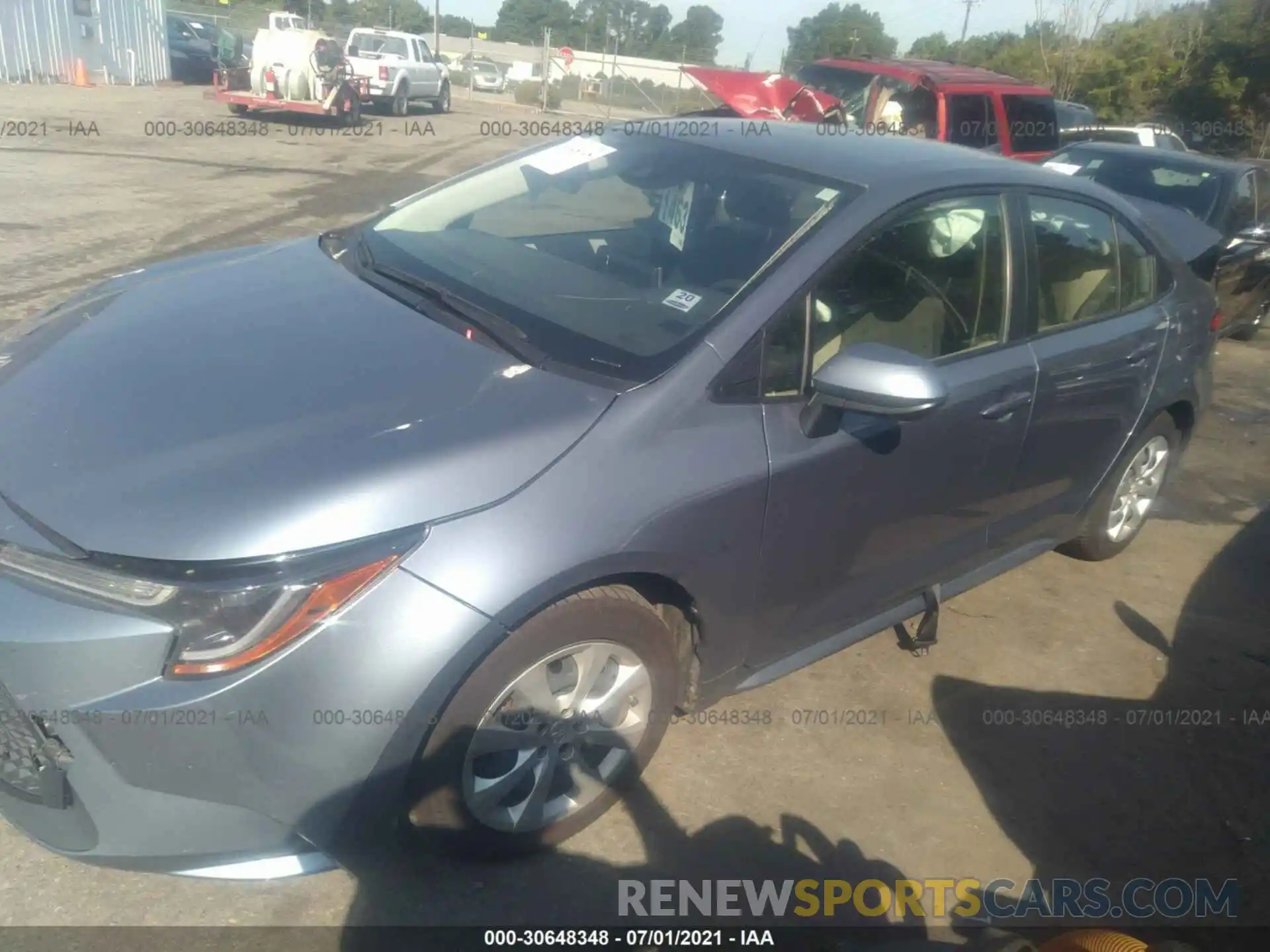 2 Photograph of a damaged car JTDEPRAE3LJ058733 TOYOTA COROLLA 2020