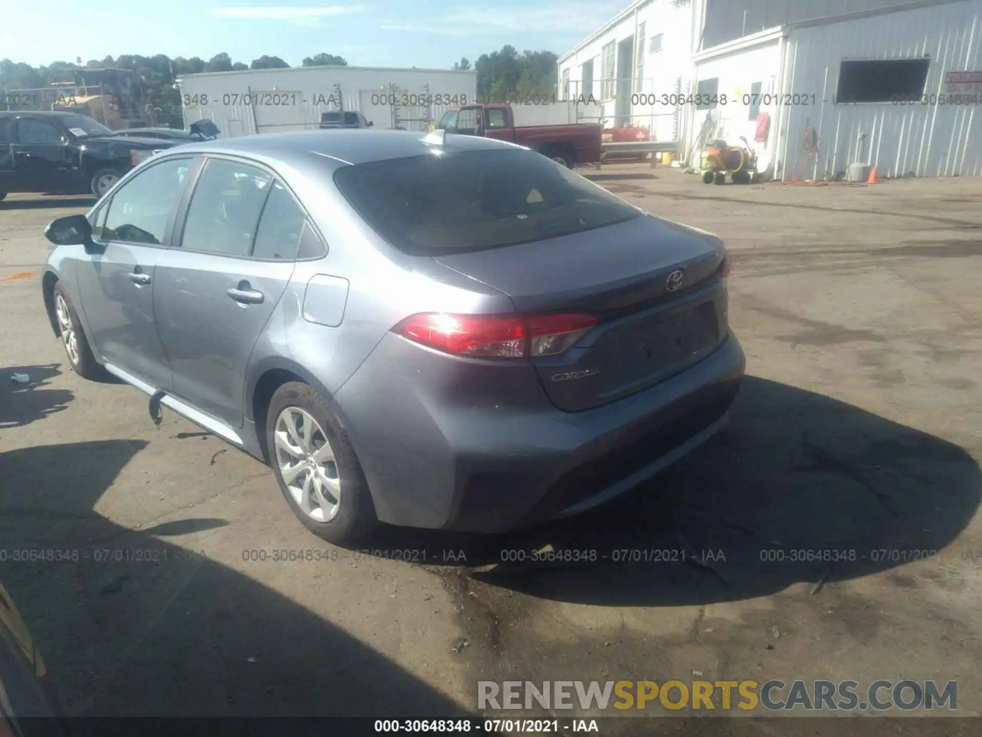 3 Photograph of a damaged car JTDEPRAE3LJ058733 TOYOTA COROLLA 2020