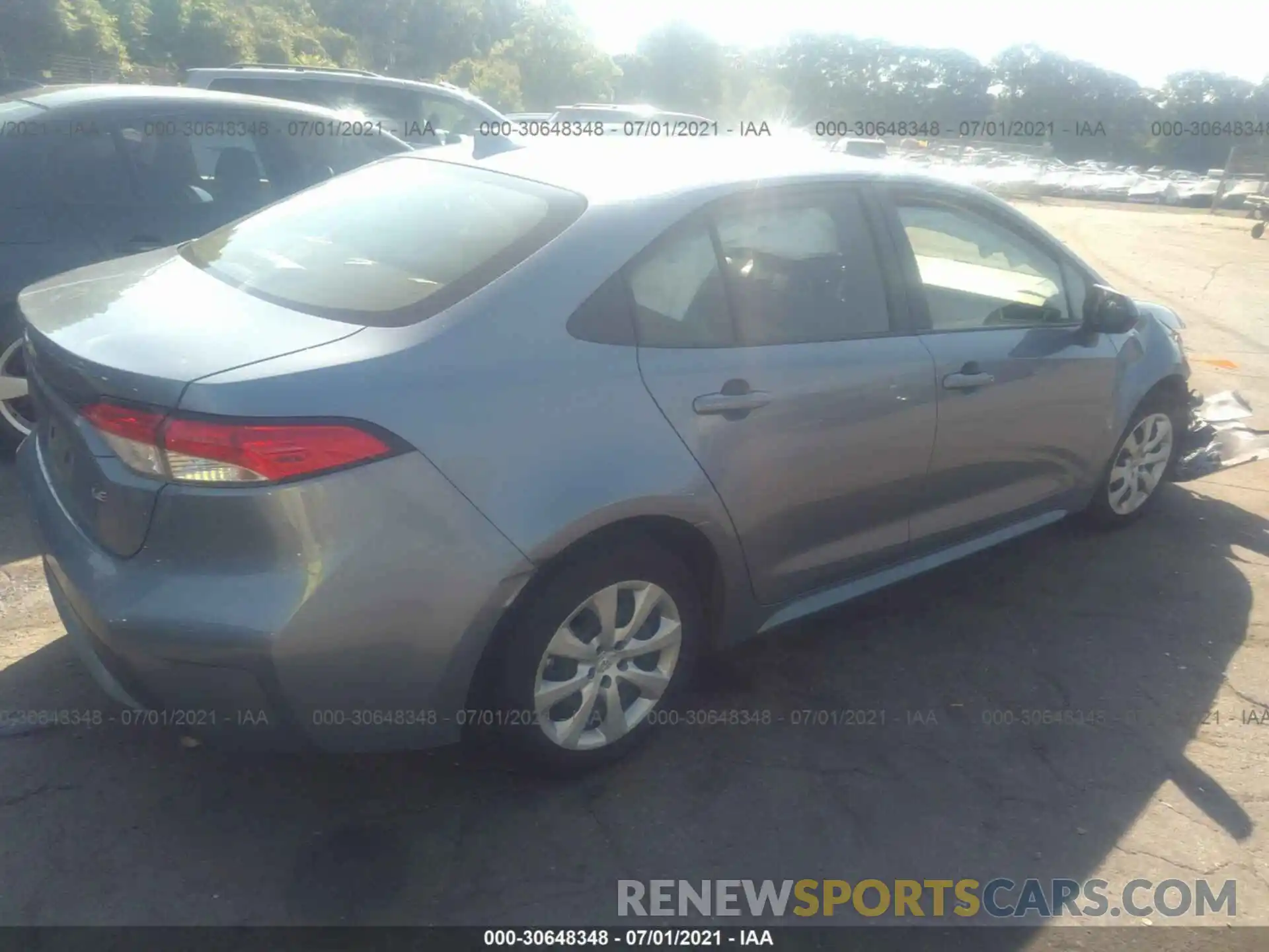 4 Photograph of a damaged car JTDEPRAE3LJ058733 TOYOTA COROLLA 2020