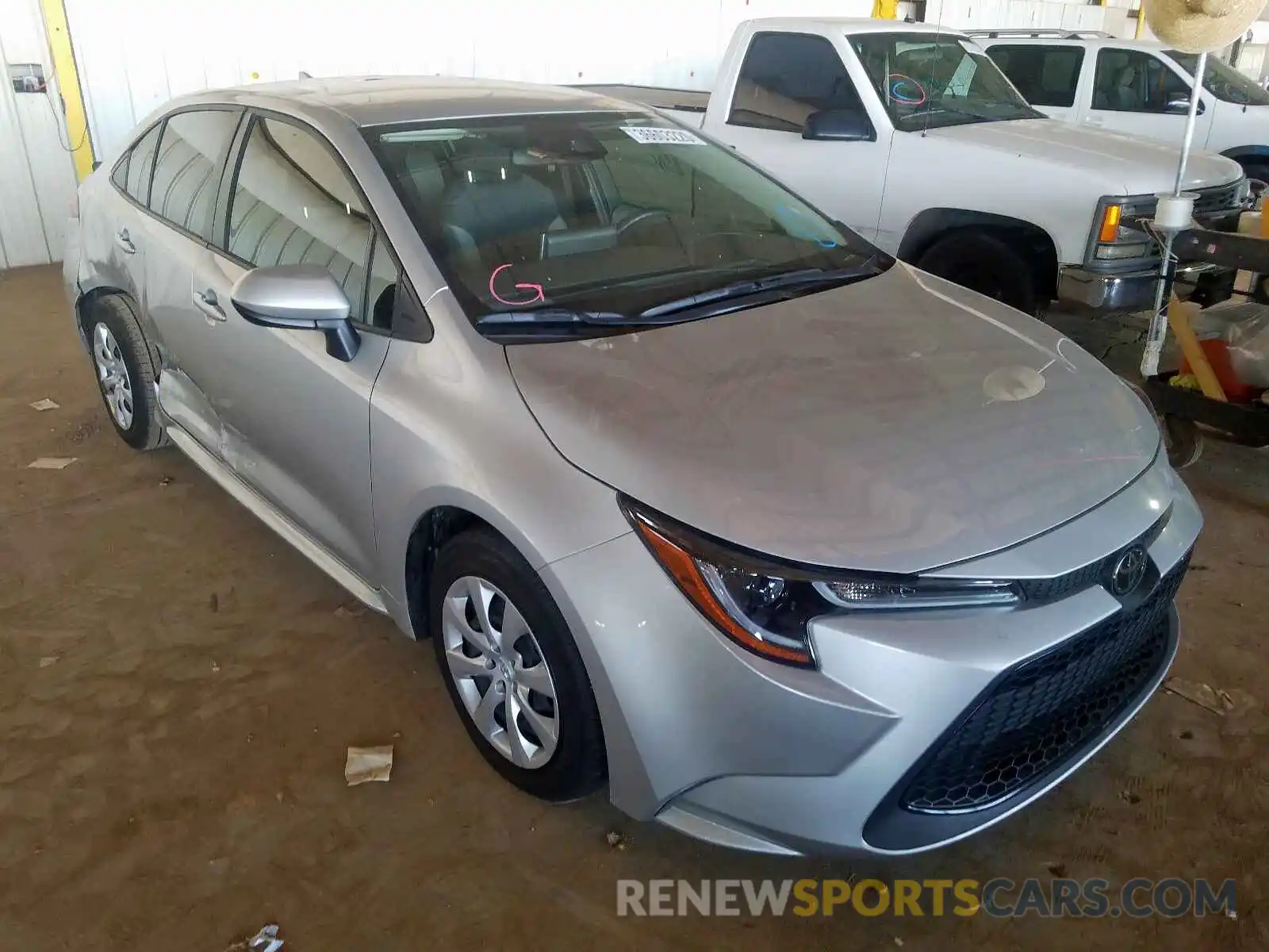 1 Photograph of a damaged car JTDEPRAE3LJ058943 TOYOTA COROLLA 2020