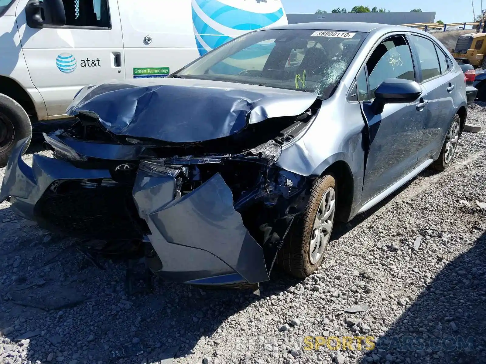 2 Photograph of a damaged car JTDEPRAE3LJ059137 TOYOTA COROLLA 2020