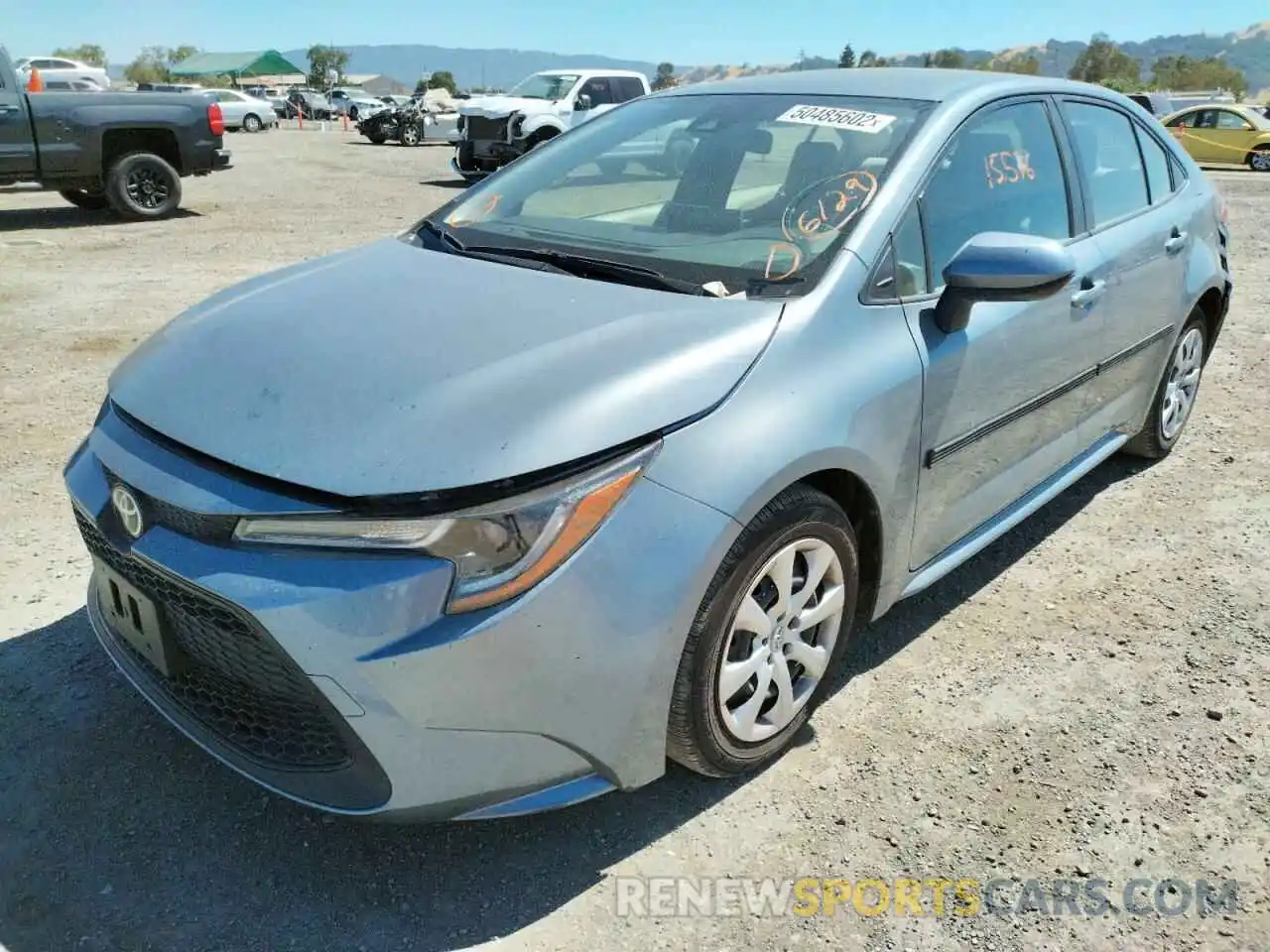 2 Photograph of a damaged car JTDEPRAE3LJ059168 TOYOTA COROLLA 2020