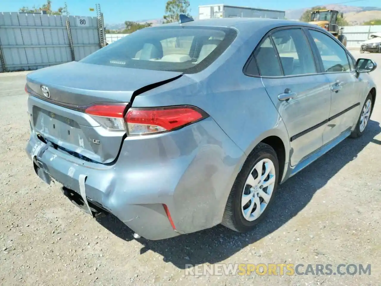 4 Photograph of a damaged car JTDEPRAE3LJ059168 TOYOTA COROLLA 2020