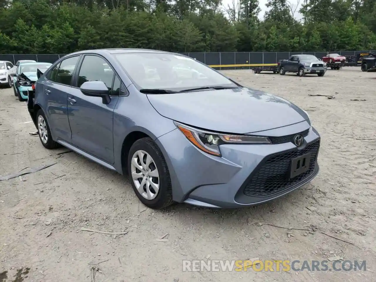 1 Photograph of a damaged car JTDEPRAE3LJ059364 TOYOTA COROLLA 2020