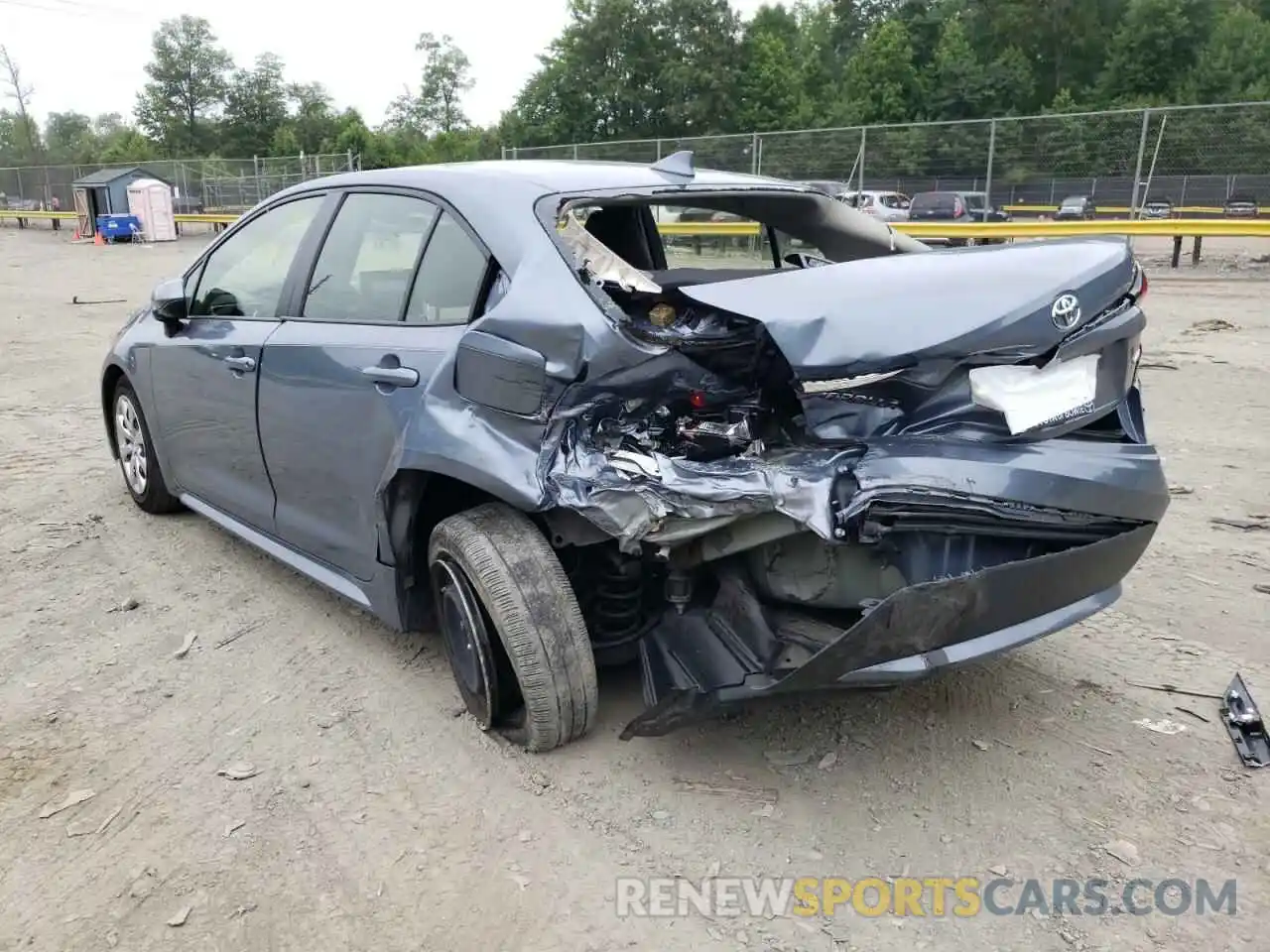 3 Photograph of a damaged car JTDEPRAE3LJ059364 TOYOTA COROLLA 2020