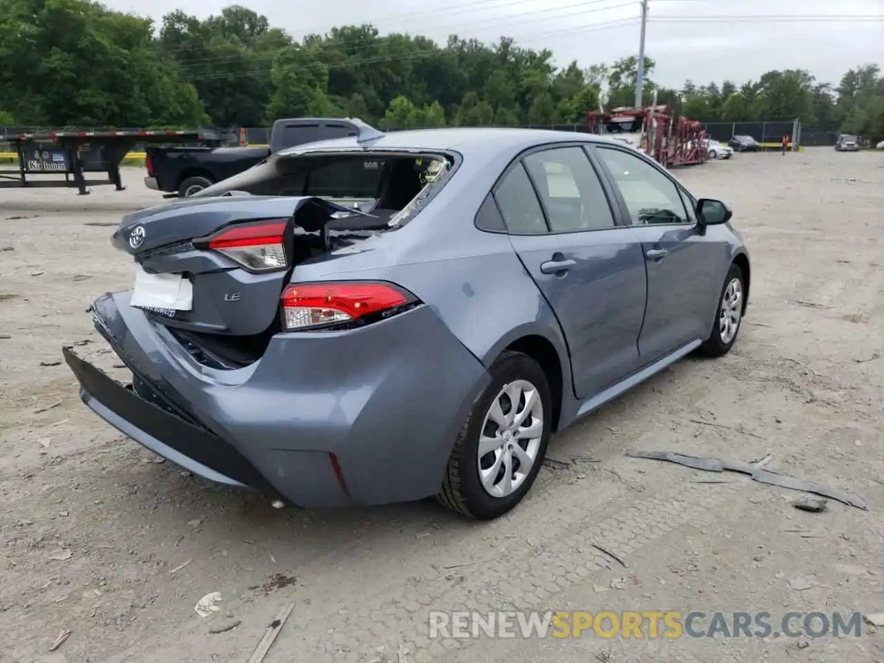 4 Photograph of a damaged car JTDEPRAE3LJ059364 TOYOTA COROLLA 2020