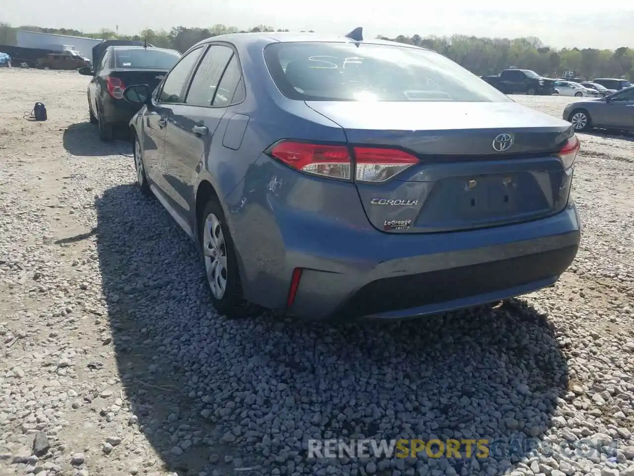 3 Photograph of a damaged car JTDEPRAE3LJ059591 TOYOTA COROLLA 2020