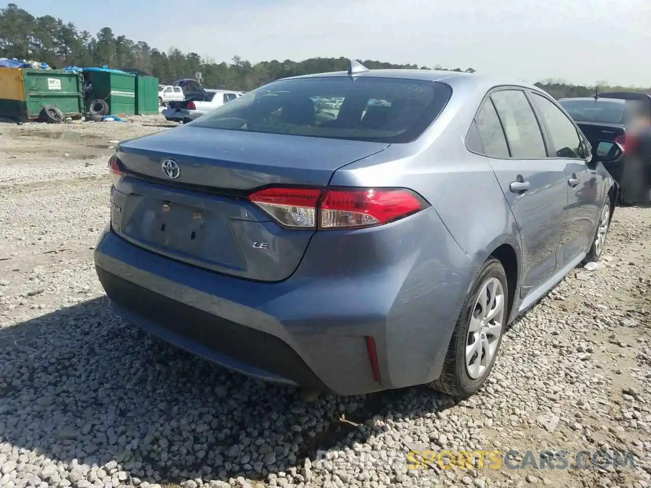 4 Photograph of a damaged car JTDEPRAE3LJ059591 TOYOTA COROLLA 2020