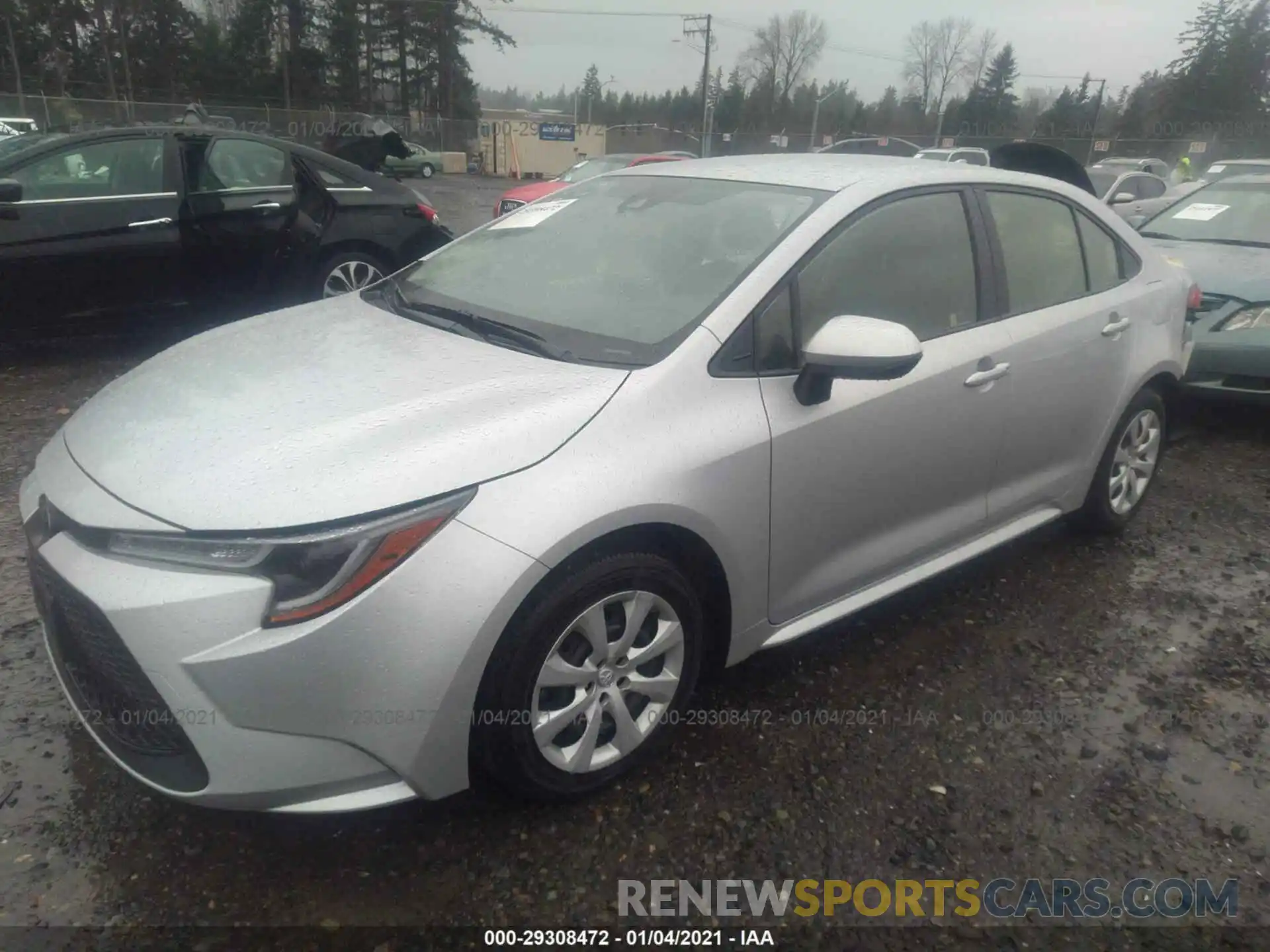 2 Photograph of a damaged car JTDEPRAE3LJ059977 TOYOTA COROLLA 2020