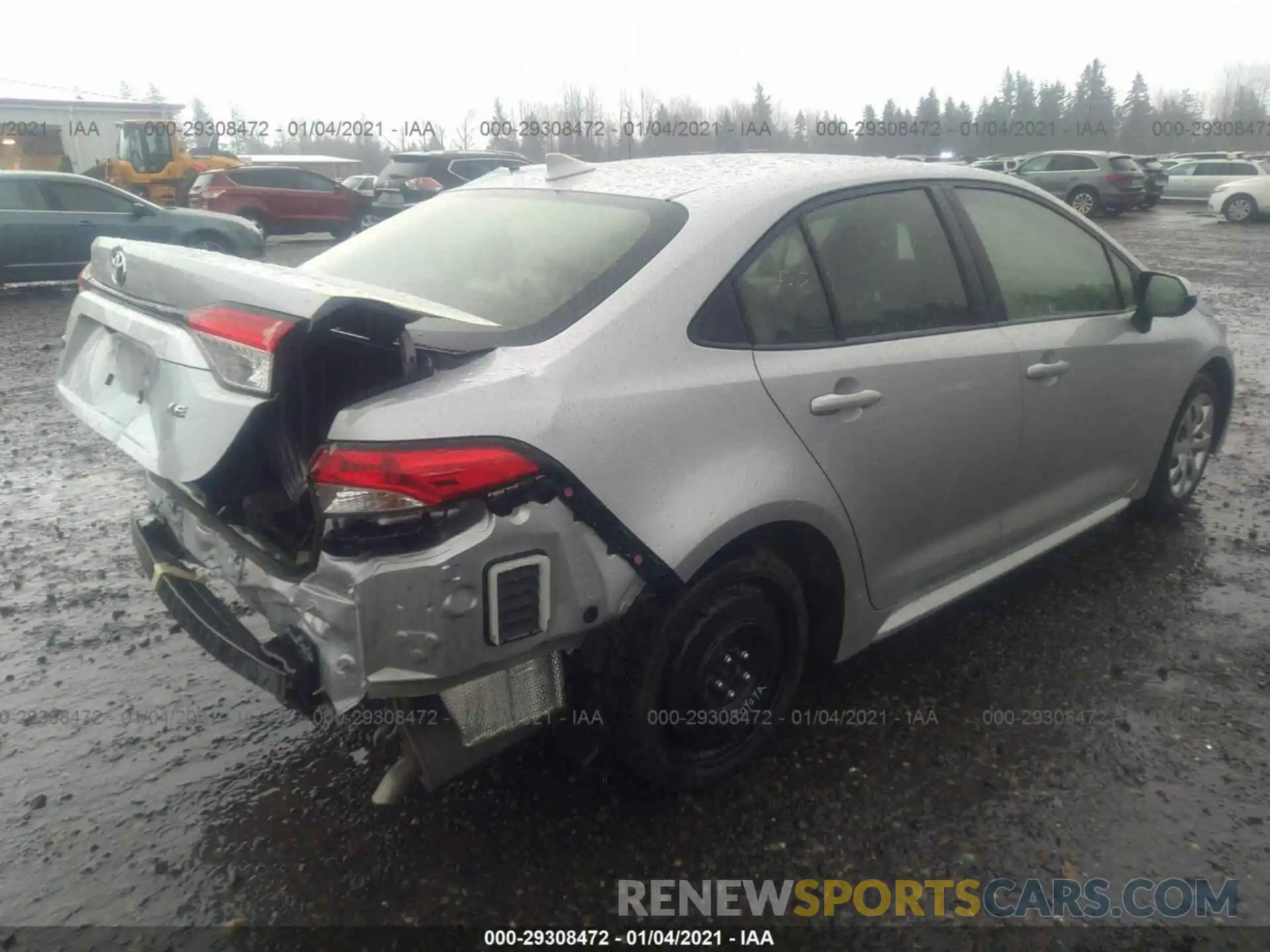 4 Photograph of a damaged car JTDEPRAE3LJ059977 TOYOTA COROLLA 2020