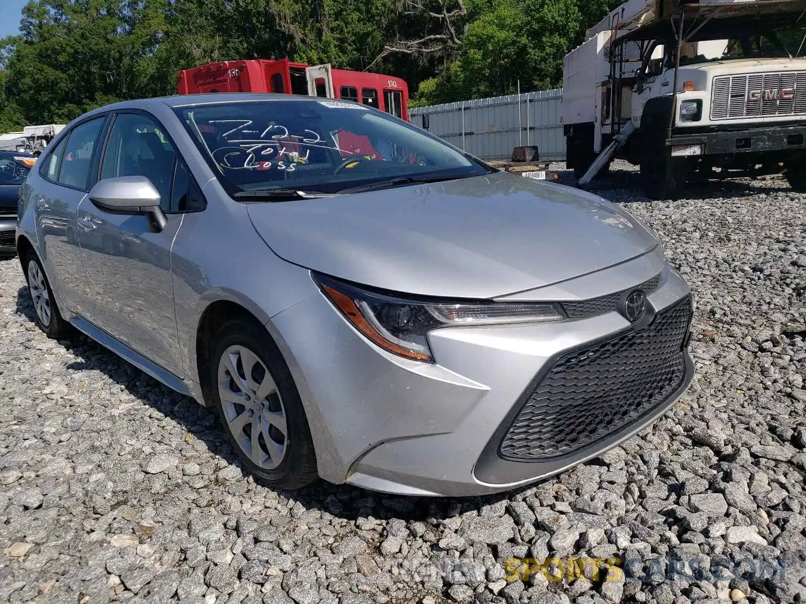 1 Photograph of a damaged car JTDEPRAE3LJ060546 TOYOTA COROLLA 2020