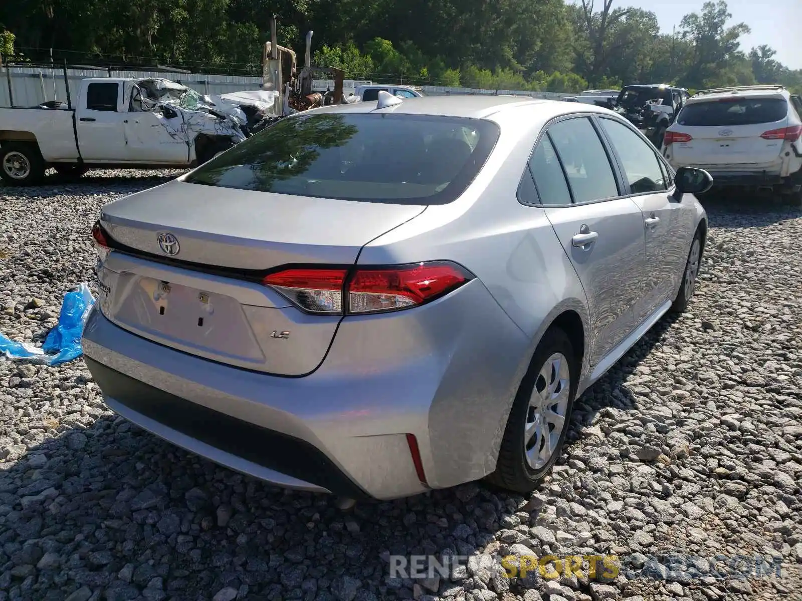 4 Photograph of a damaged car JTDEPRAE3LJ060546 TOYOTA COROLLA 2020