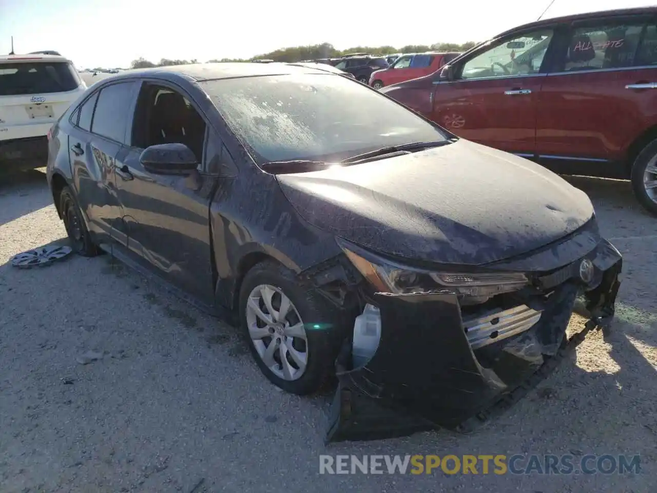 1 Photograph of a damaged car JTDEPRAE3LJ061373 TOYOTA COROLLA 2020