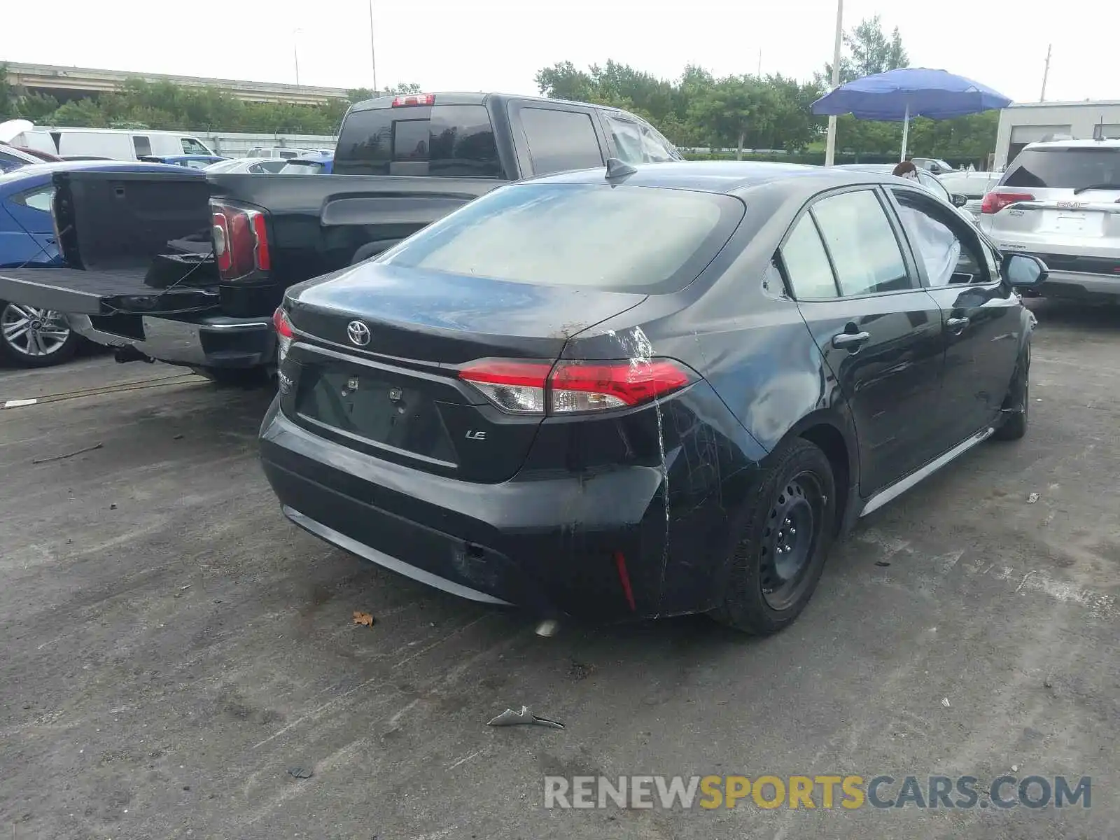 4 Photograph of a damaged car JTDEPRAE3LJ061471 TOYOTA COROLLA 2020