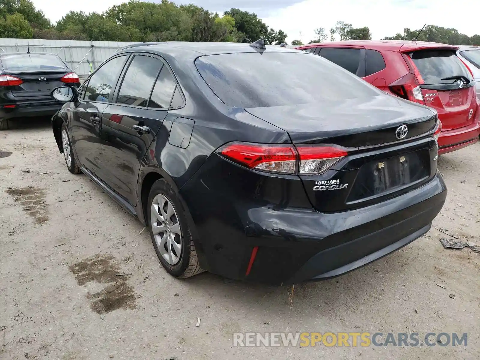 3 Photograph of a damaged car JTDEPRAE3LJ061843 TOYOTA COROLLA 2020