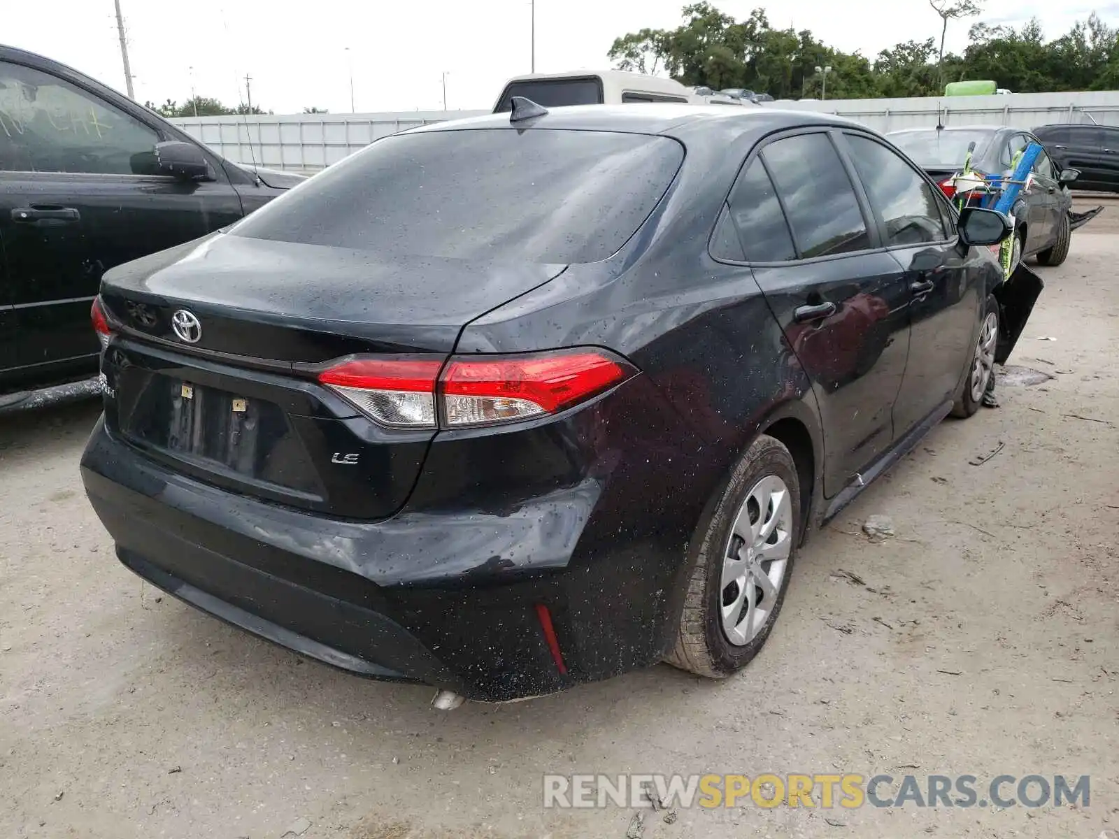 4 Photograph of a damaged car JTDEPRAE3LJ061843 TOYOTA COROLLA 2020