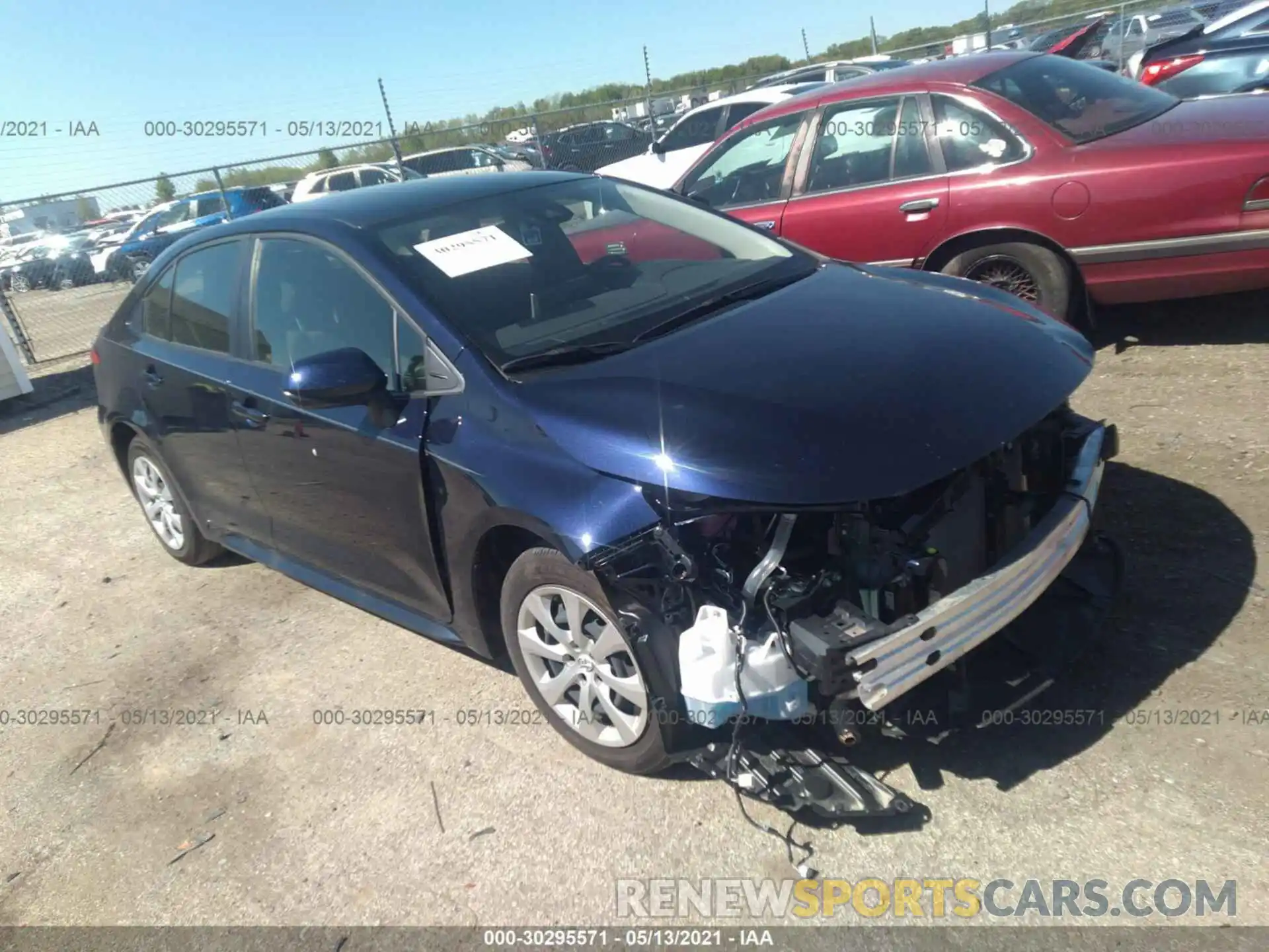 1 Photograph of a damaged car JTDEPRAE3LJ062023 TOYOTA COROLLA 2020