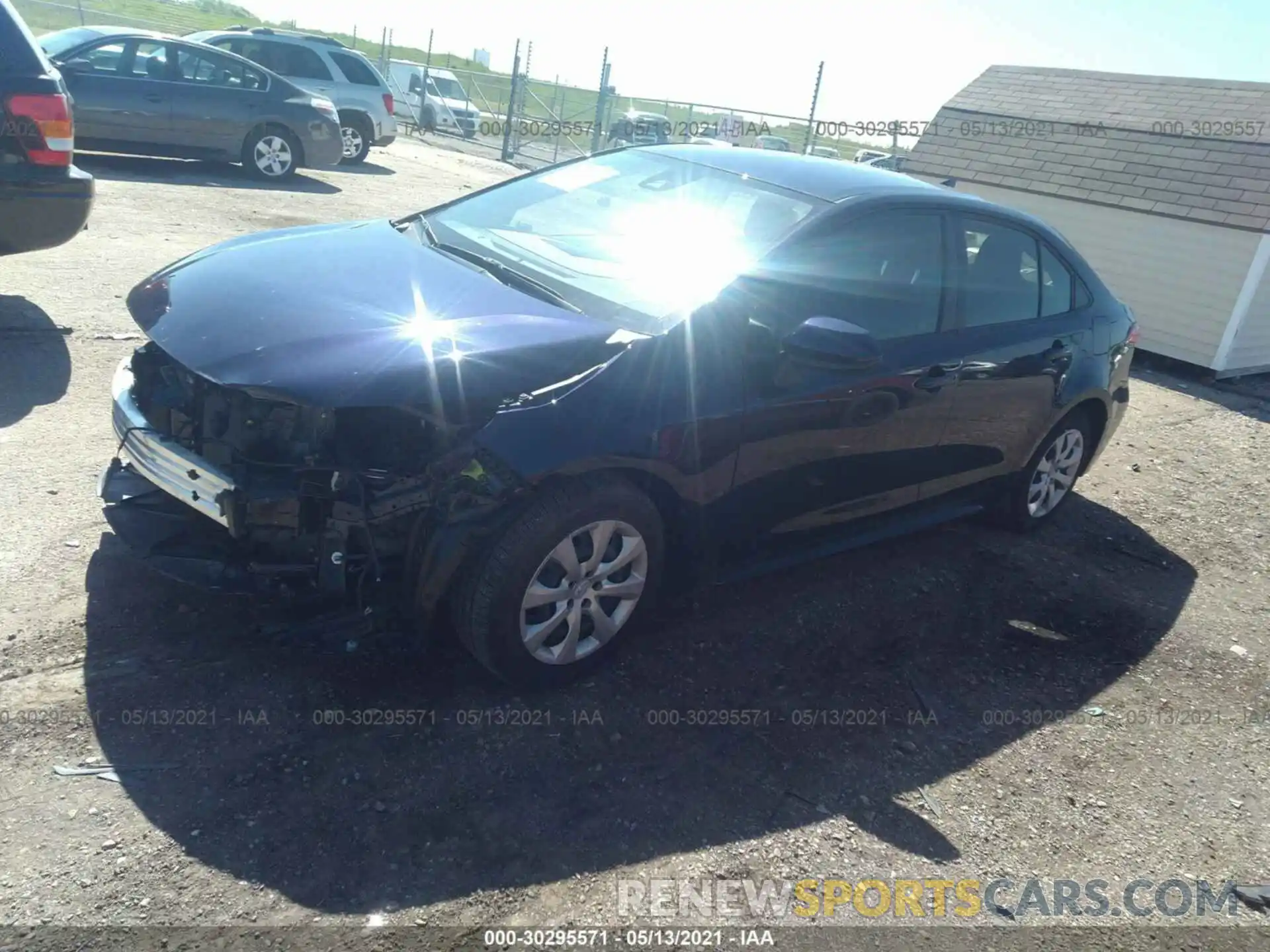 2 Photograph of a damaged car JTDEPRAE3LJ062023 TOYOTA COROLLA 2020