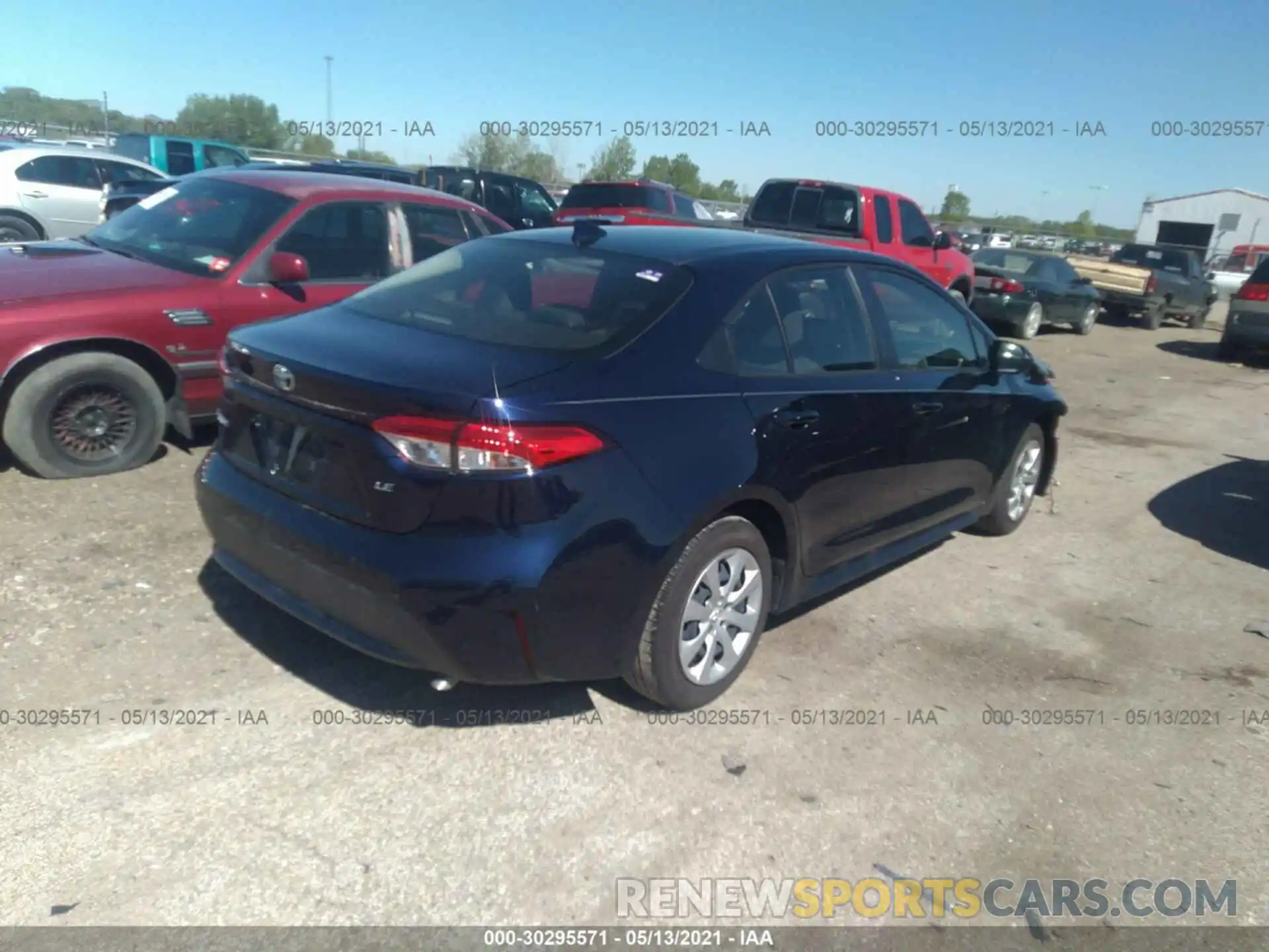 4 Photograph of a damaged car JTDEPRAE3LJ062023 TOYOTA COROLLA 2020