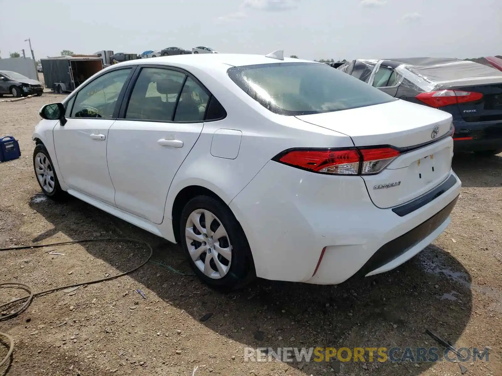 3 Photograph of a damaged car JTDEPRAE3LJ062121 TOYOTA COROLLA 2020