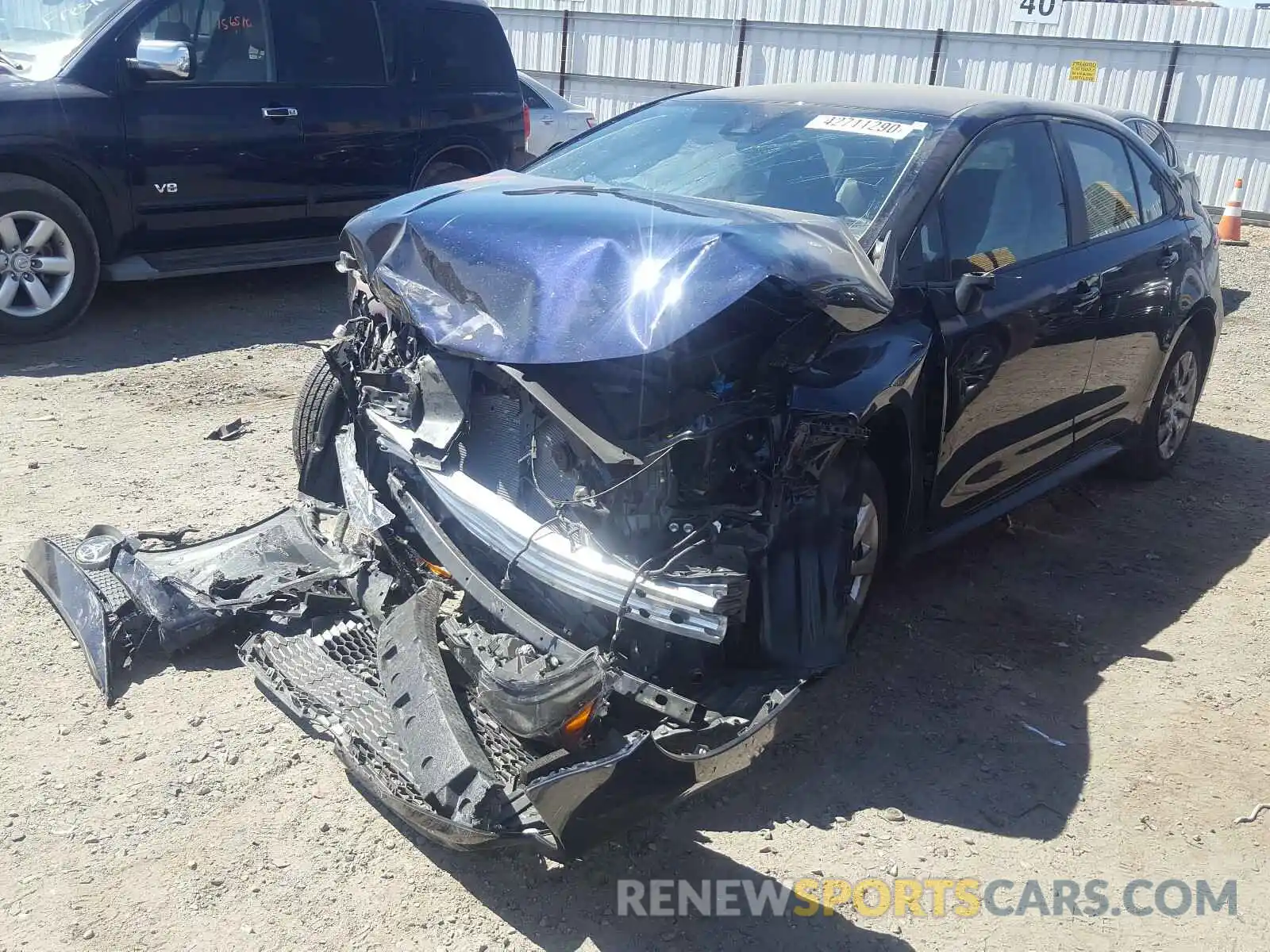 2 Photograph of a damaged car JTDEPRAE3LJ062832 TOYOTA COROLLA 2020