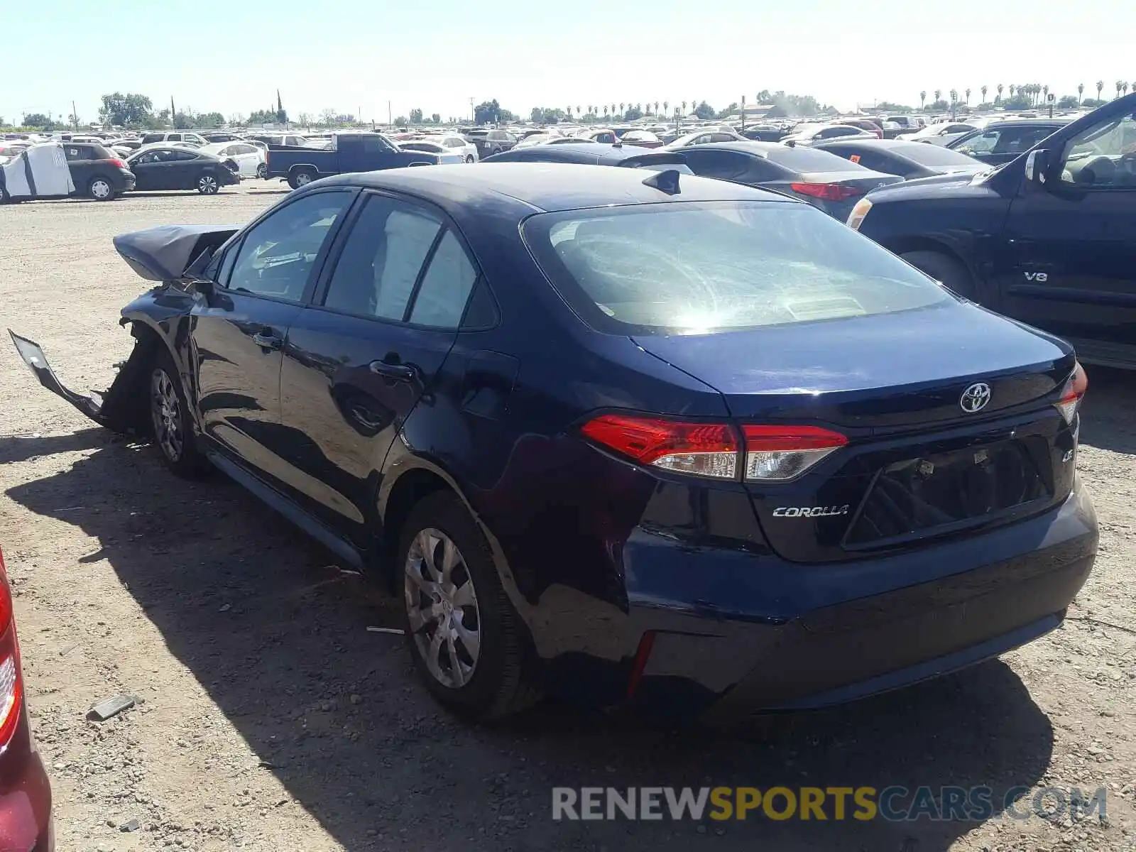 3 Photograph of a damaged car JTDEPRAE3LJ062832 TOYOTA COROLLA 2020