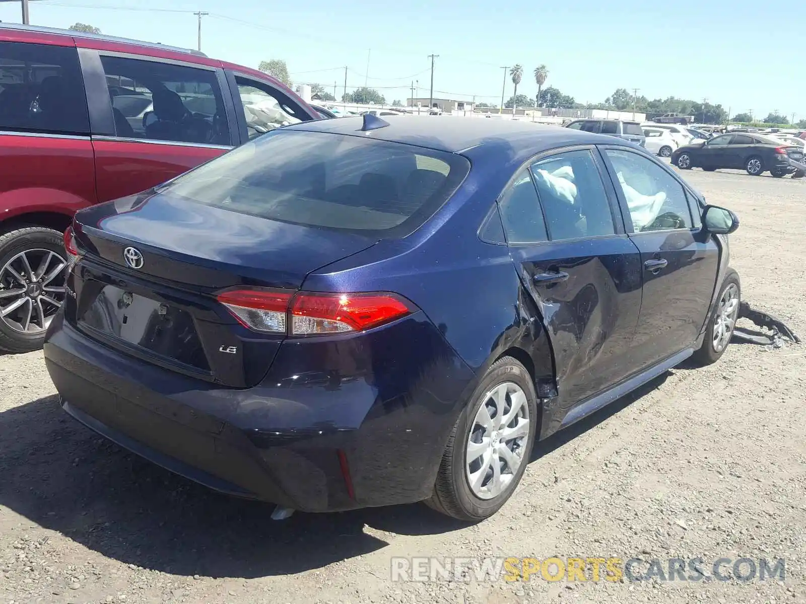 4 Photograph of a damaged car JTDEPRAE3LJ062832 TOYOTA COROLLA 2020