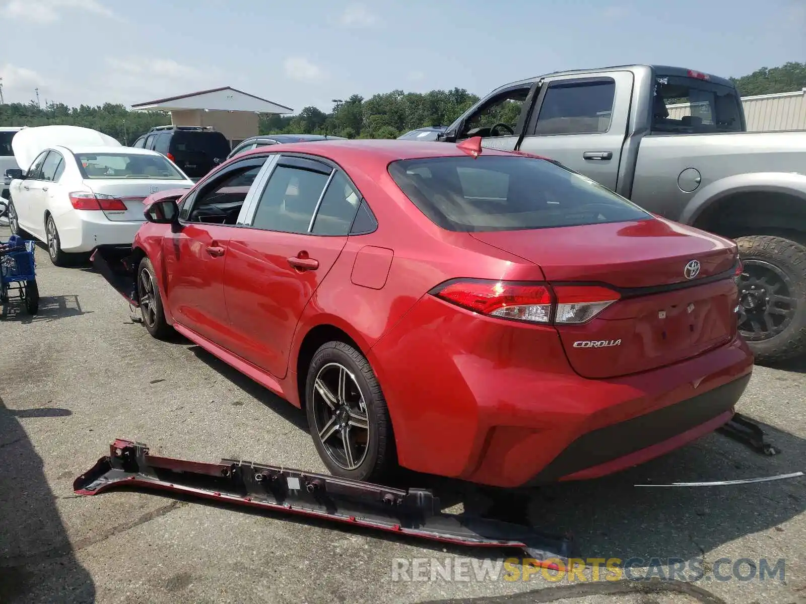 3 Photograph of a damaged car JTDEPRAE3LJ063186 TOYOTA COROLLA 2020