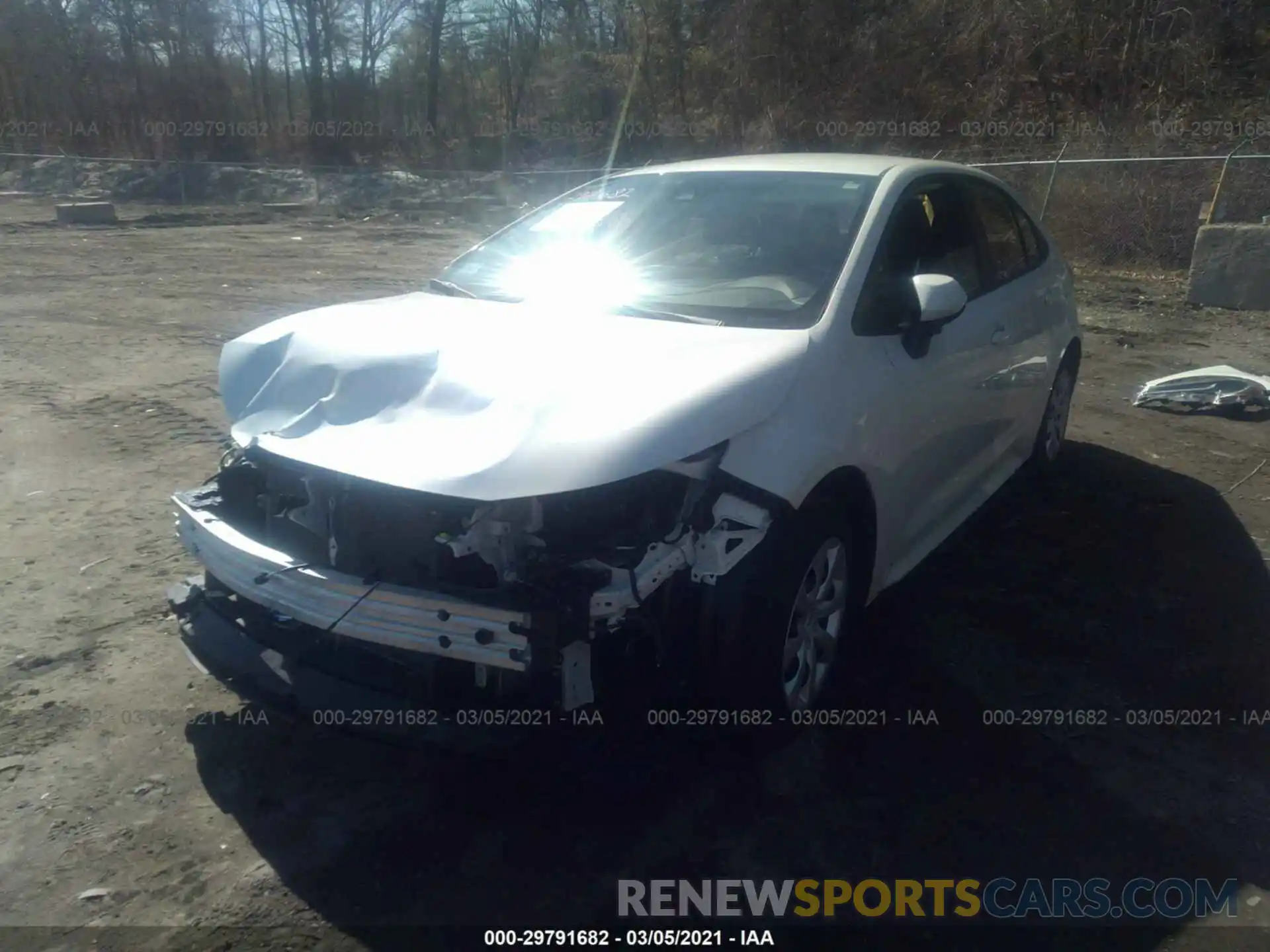 2 Photograph of a damaged car JTDEPRAE3LJ063219 TOYOTA COROLLA 2020