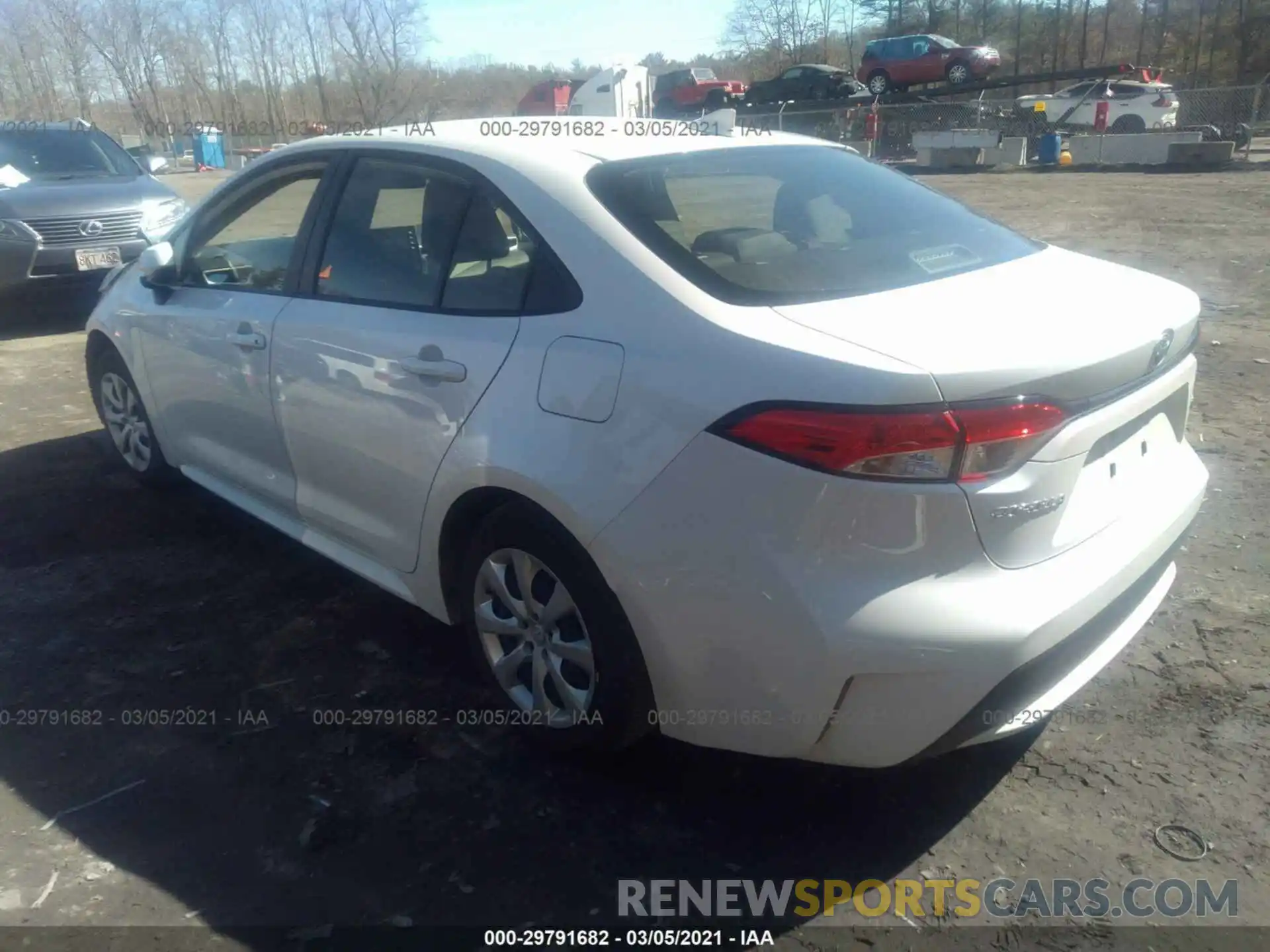 3 Photograph of a damaged car JTDEPRAE3LJ063219 TOYOTA COROLLA 2020