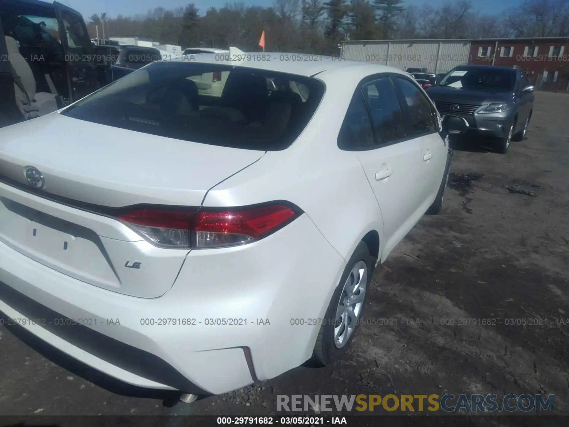 4 Photograph of a damaged car JTDEPRAE3LJ063219 TOYOTA COROLLA 2020