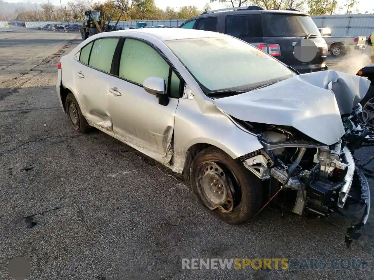 1 Photograph of a damaged car JTDEPRAE3LJ063673 TOYOTA COROLLA 2020