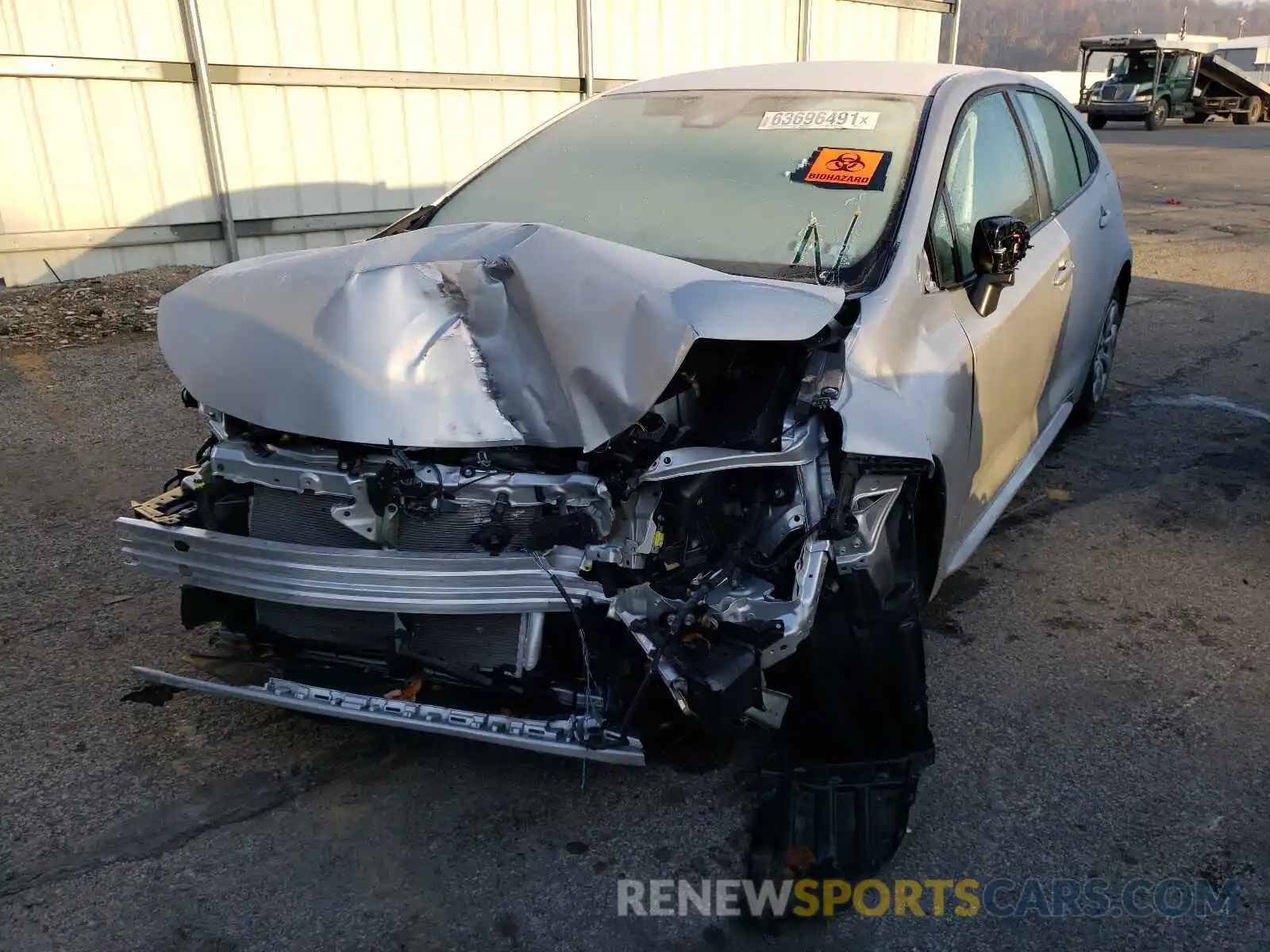 2 Photograph of a damaged car JTDEPRAE3LJ063673 TOYOTA COROLLA 2020