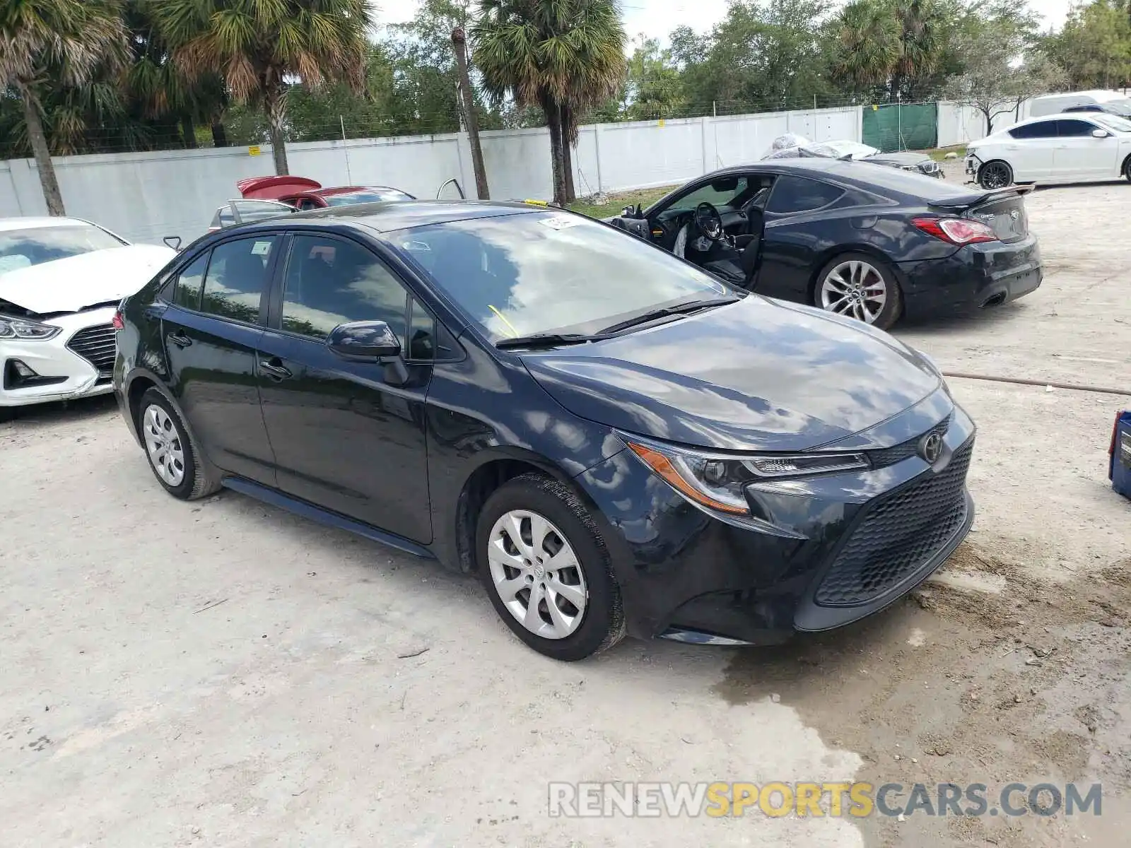 1 Photograph of a damaged car JTDEPRAE3LJ064144 TOYOTA COROLLA 2020