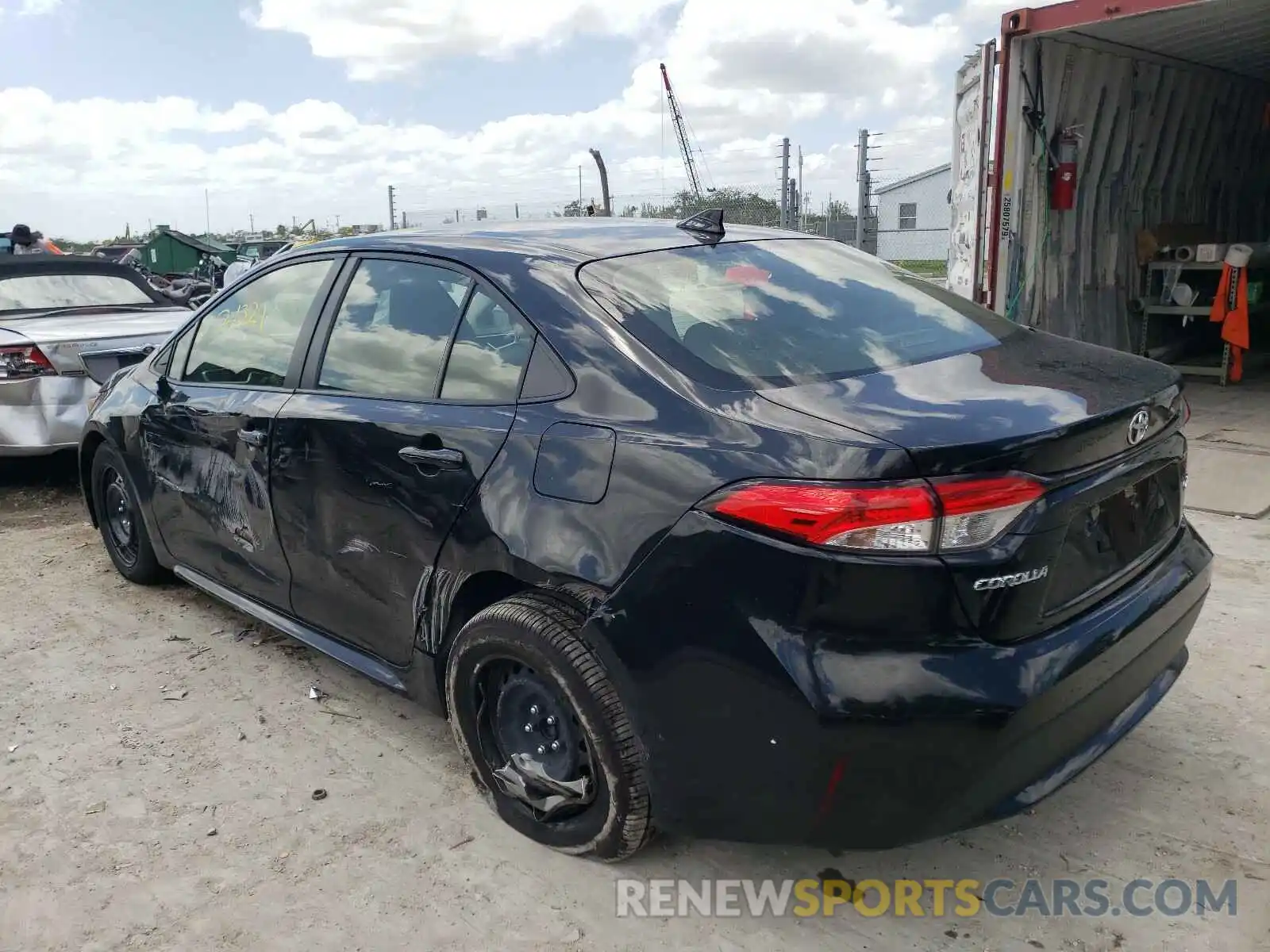 3 Photograph of a damaged car JTDEPRAE3LJ064144 TOYOTA COROLLA 2020