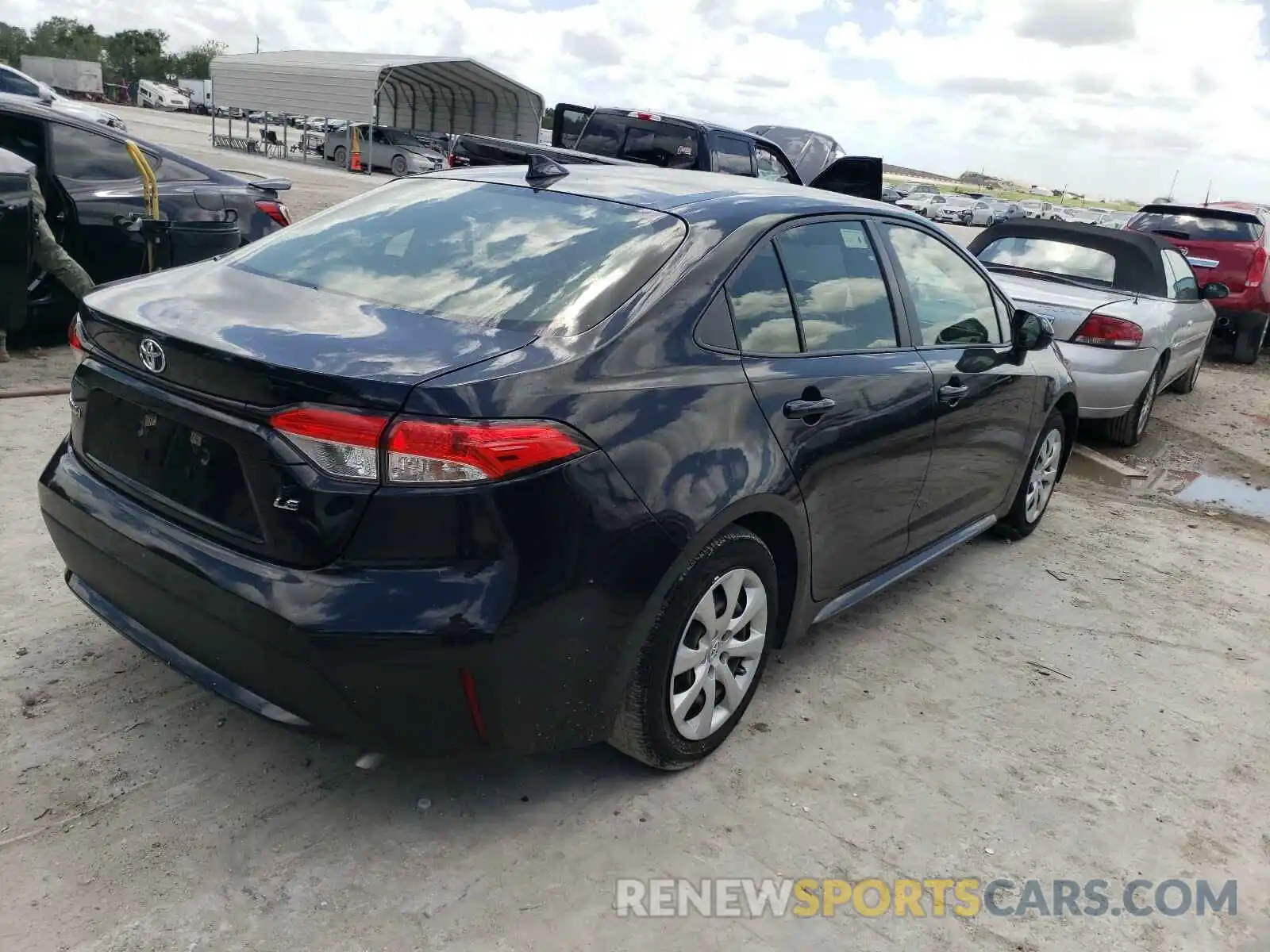 4 Photograph of a damaged car JTDEPRAE3LJ064144 TOYOTA COROLLA 2020