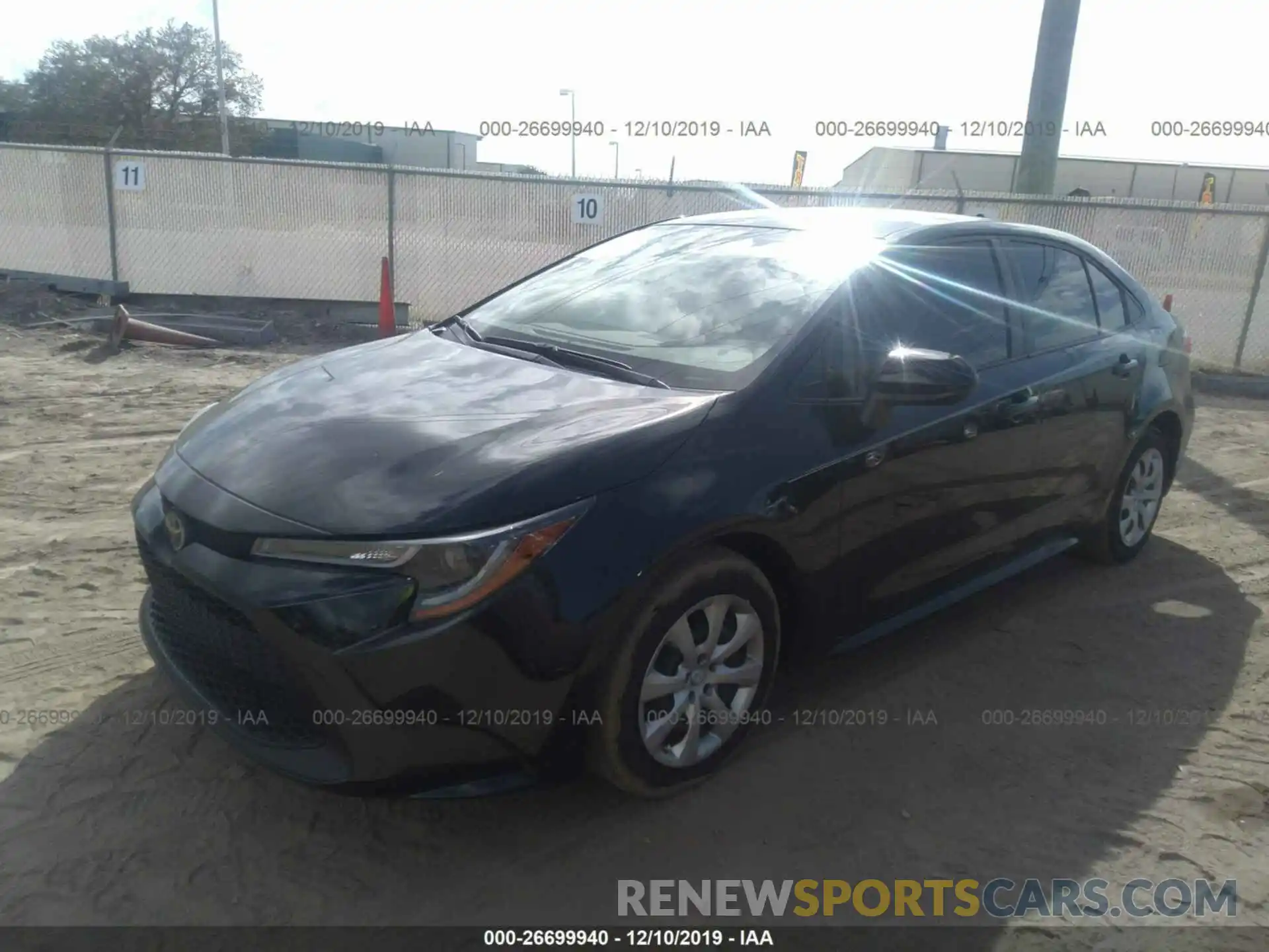 2 Photograph of a damaged car JTDEPRAE3LJ064161 TOYOTA COROLLA 2020