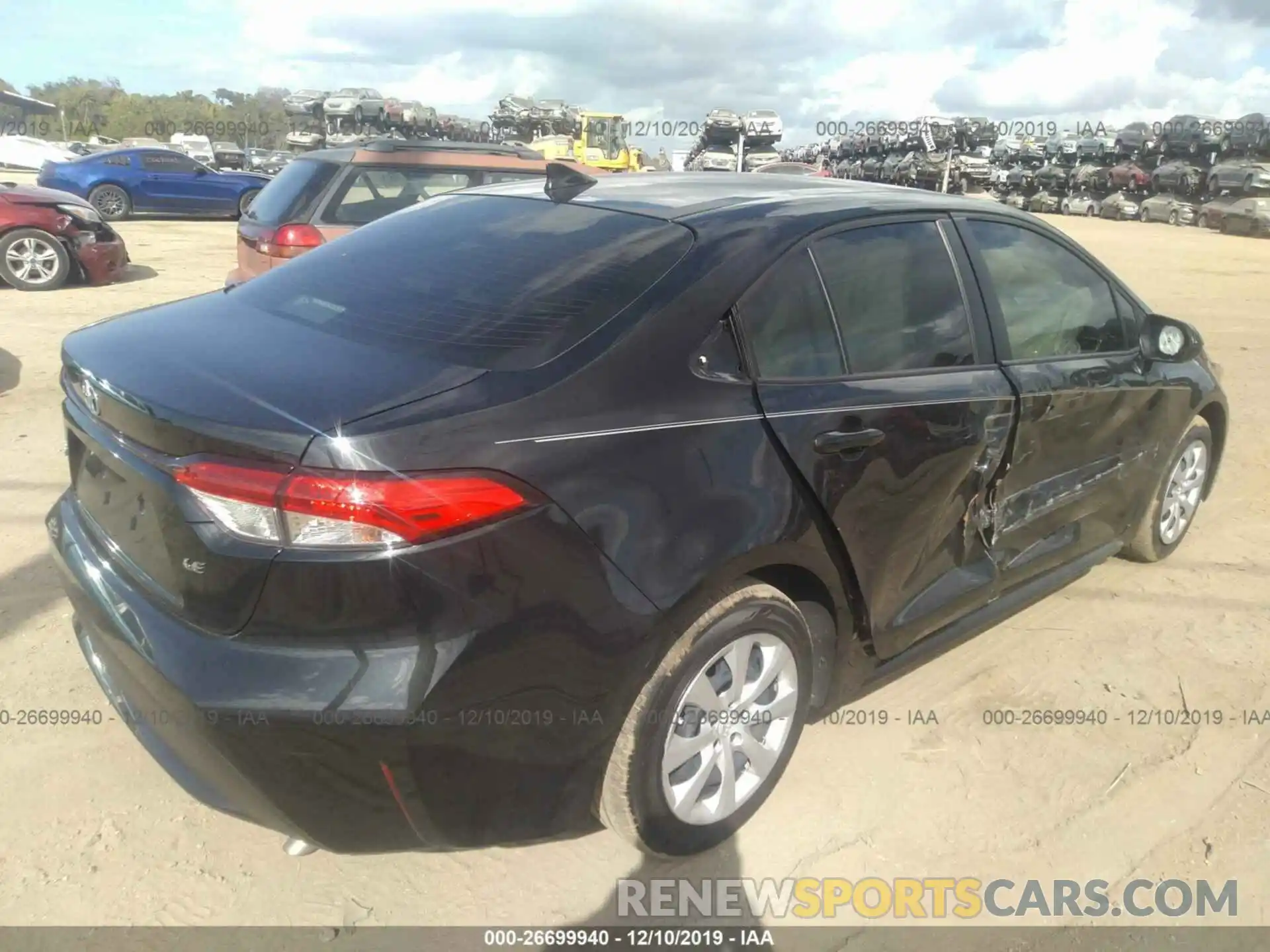 4 Photograph of a damaged car JTDEPRAE3LJ064161 TOYOTA COROLLA 2020