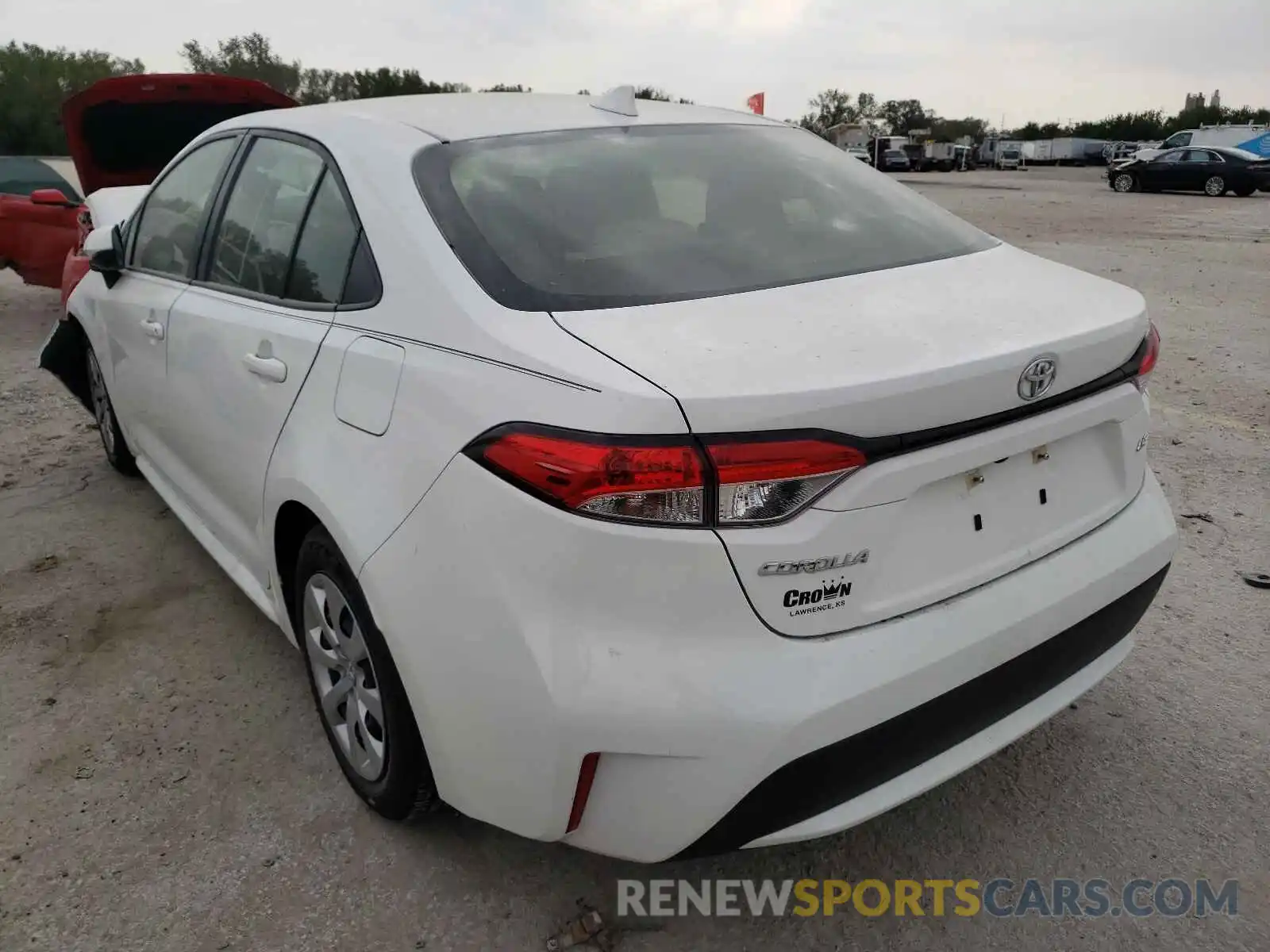 3 Photograph of a damaged car JTDEPRAE3LJ064337 TOYOTA COROLLA 2020