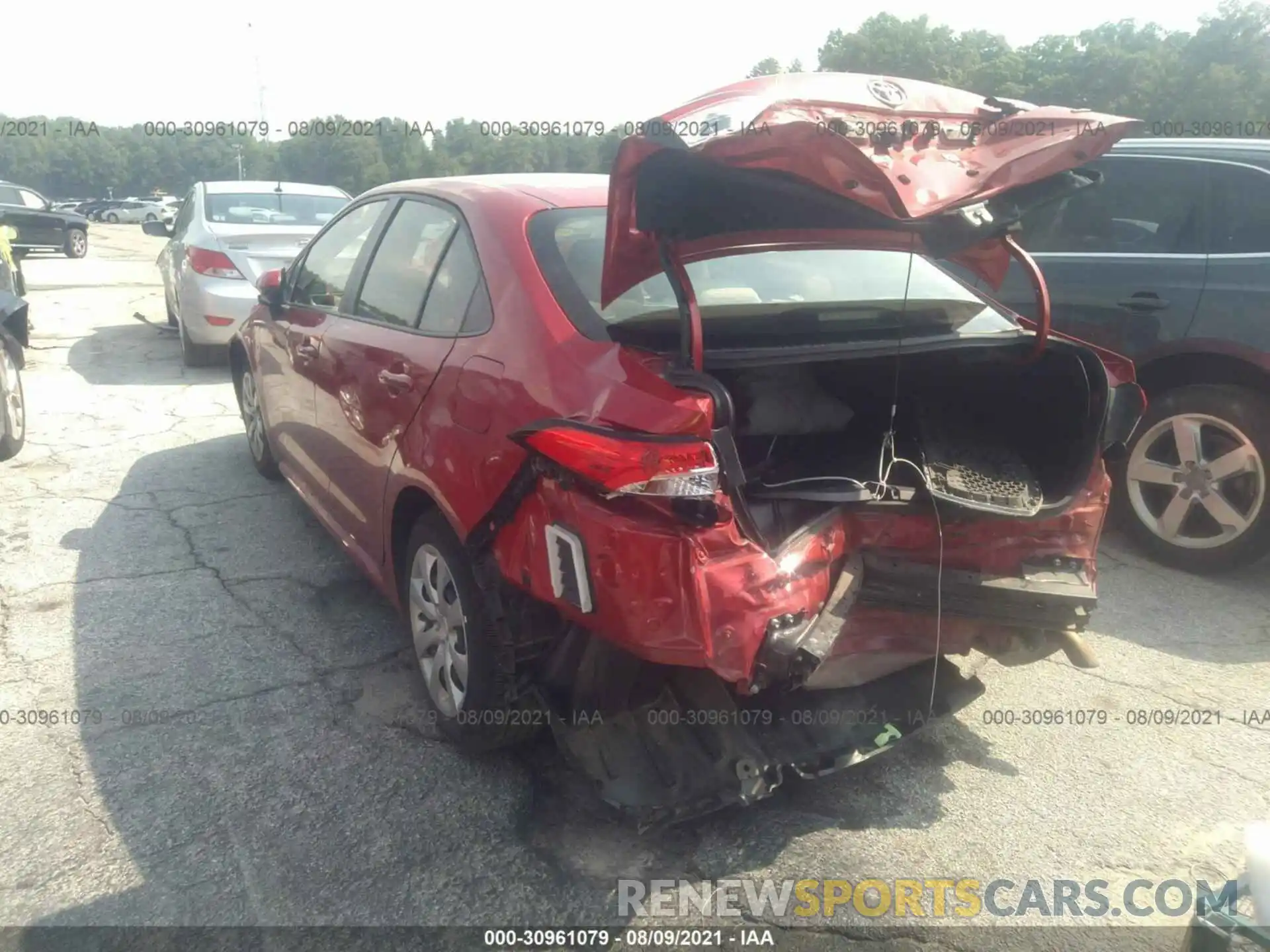 3 Photograph of a damaged car JTDEPRAE3LJ065228 TOYOTA COROLLA 2020