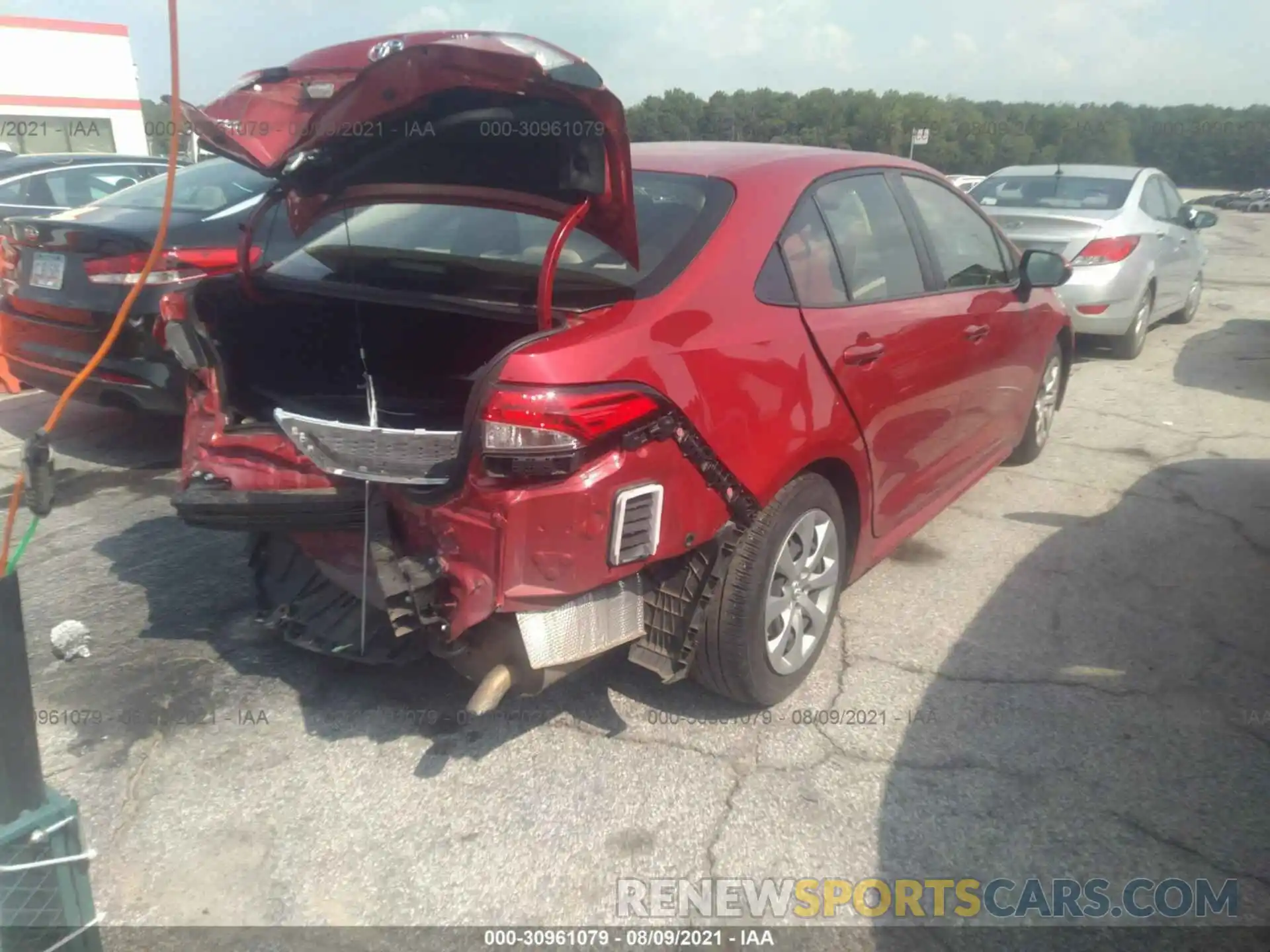 4 Photograph of a damaged car JTDEPRAE3LJ065228 TOYOTA COROLLA 2020