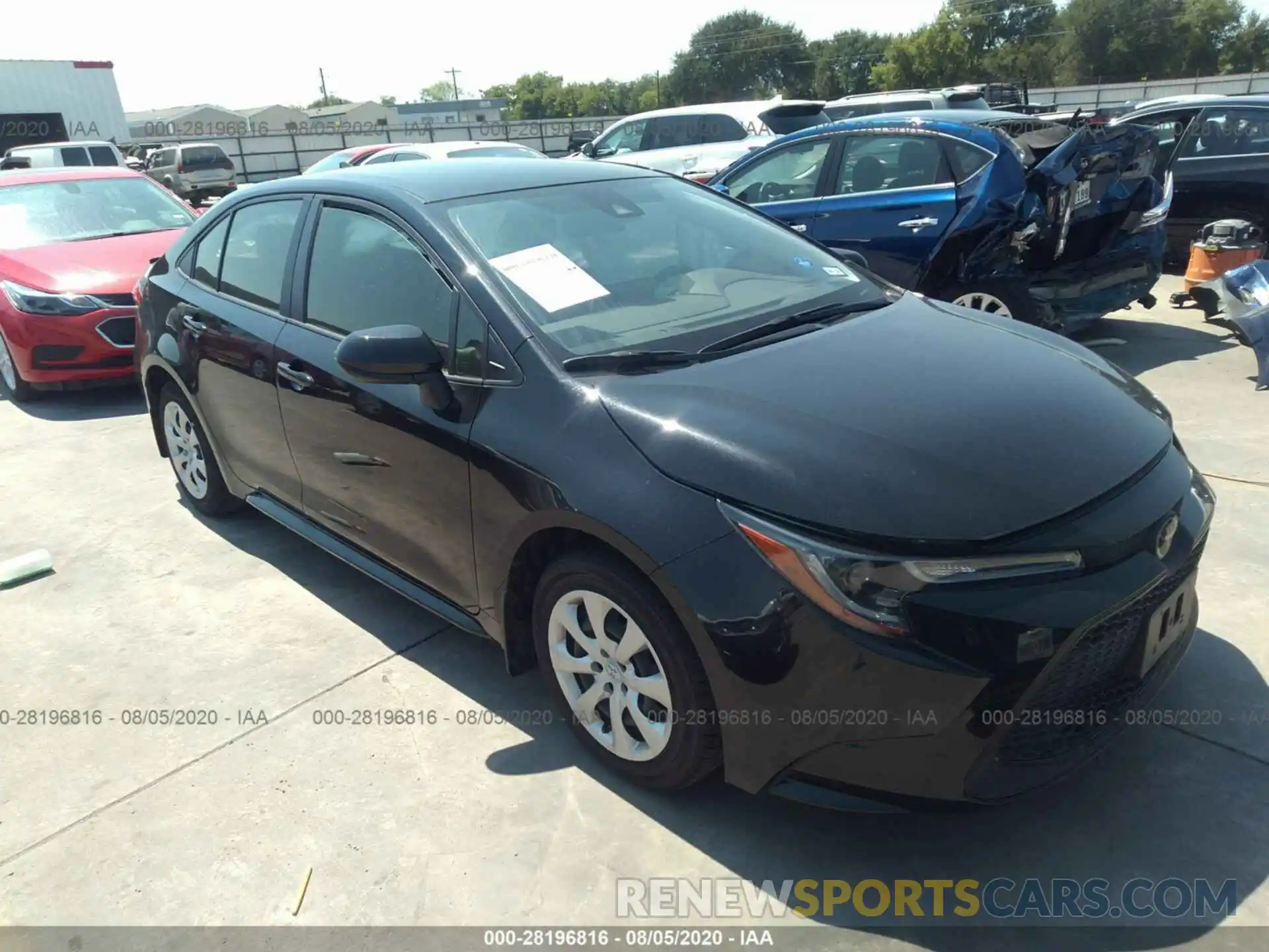 1 Photograph of a damaged car JTDEPRAE3LJ065553 TOYOTA COROLLA 2020