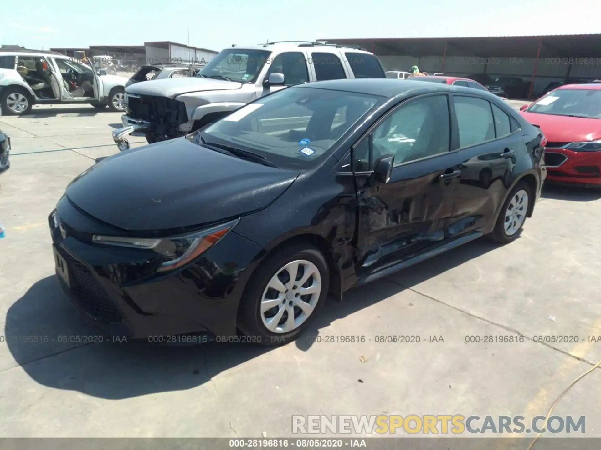 2 Photograph of a damaged car JTDEPRAE3LJ065553 TOYOTA COROLLA 2020