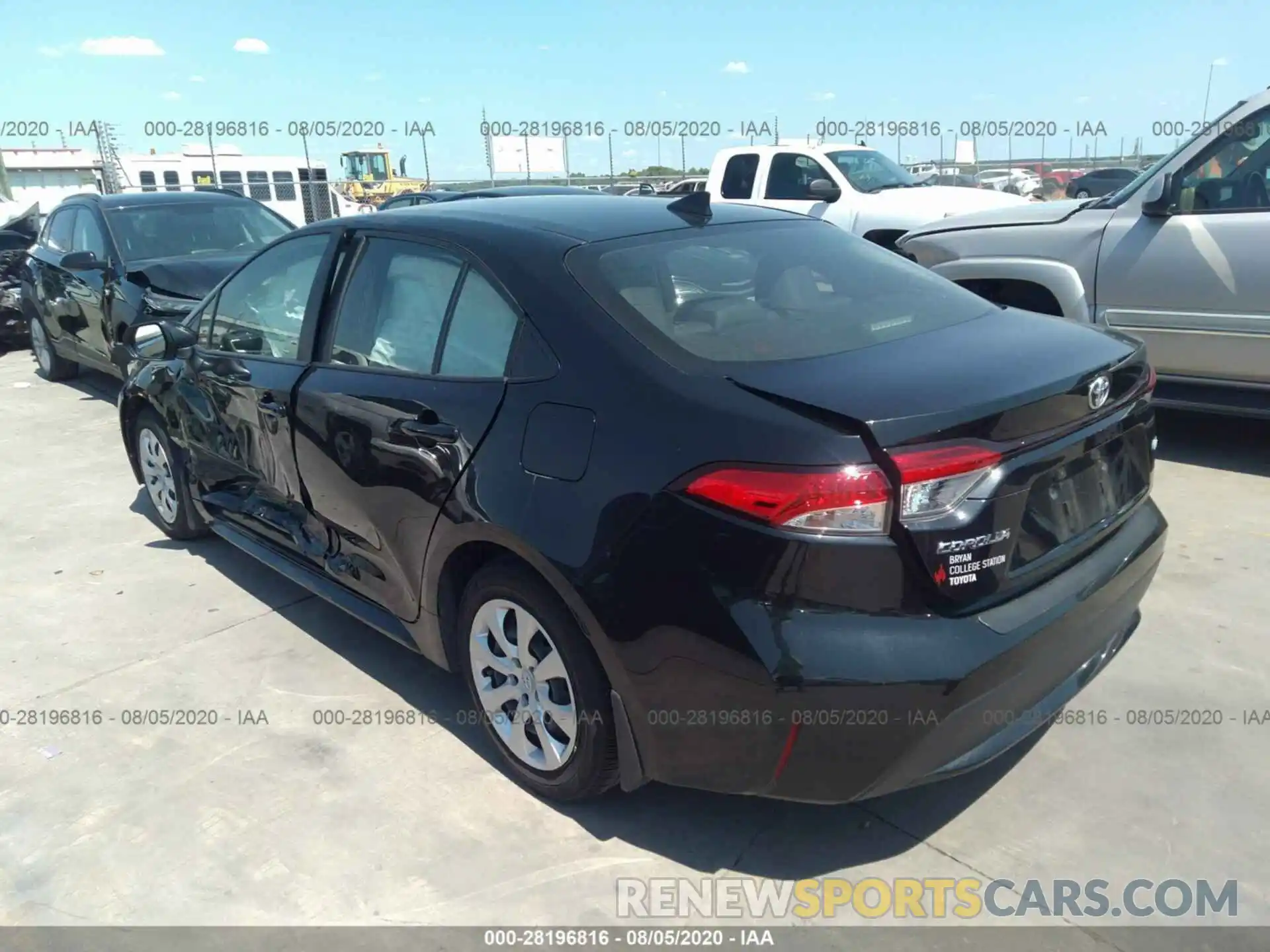 3 Photograph of a damaged car JTDEPRAE3LJ065553 TOYOTA COROLLA 2020